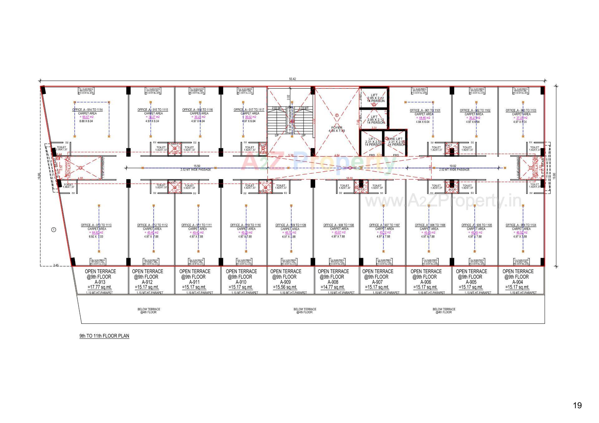 Layout of real estate project The Address located at Gandhinagar, Gandhinagar, Gujarat