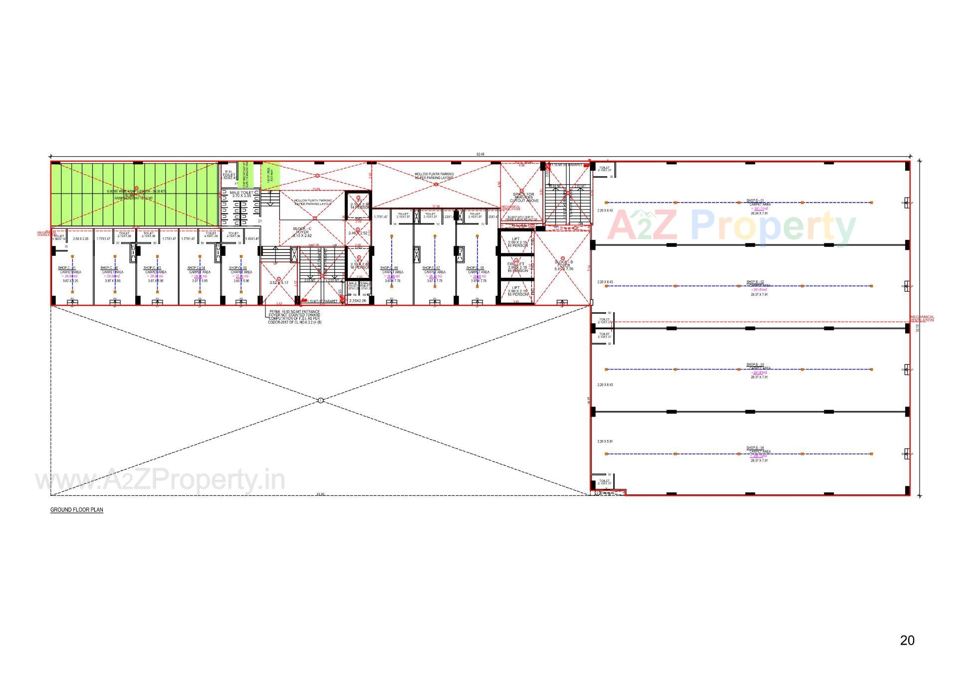 Layout of real estate project The Address located at Gandhinagar, Gandhinagar, Gujarat