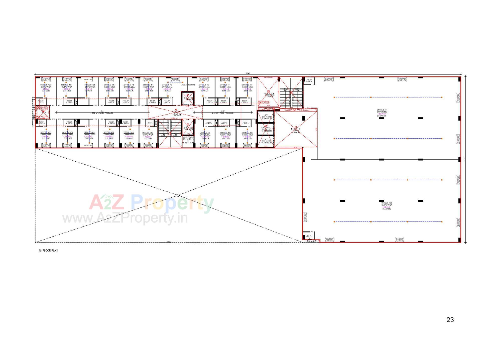 Layout of real estate project The Address located at Gandhinagar, Gandhinagar, Gujarat