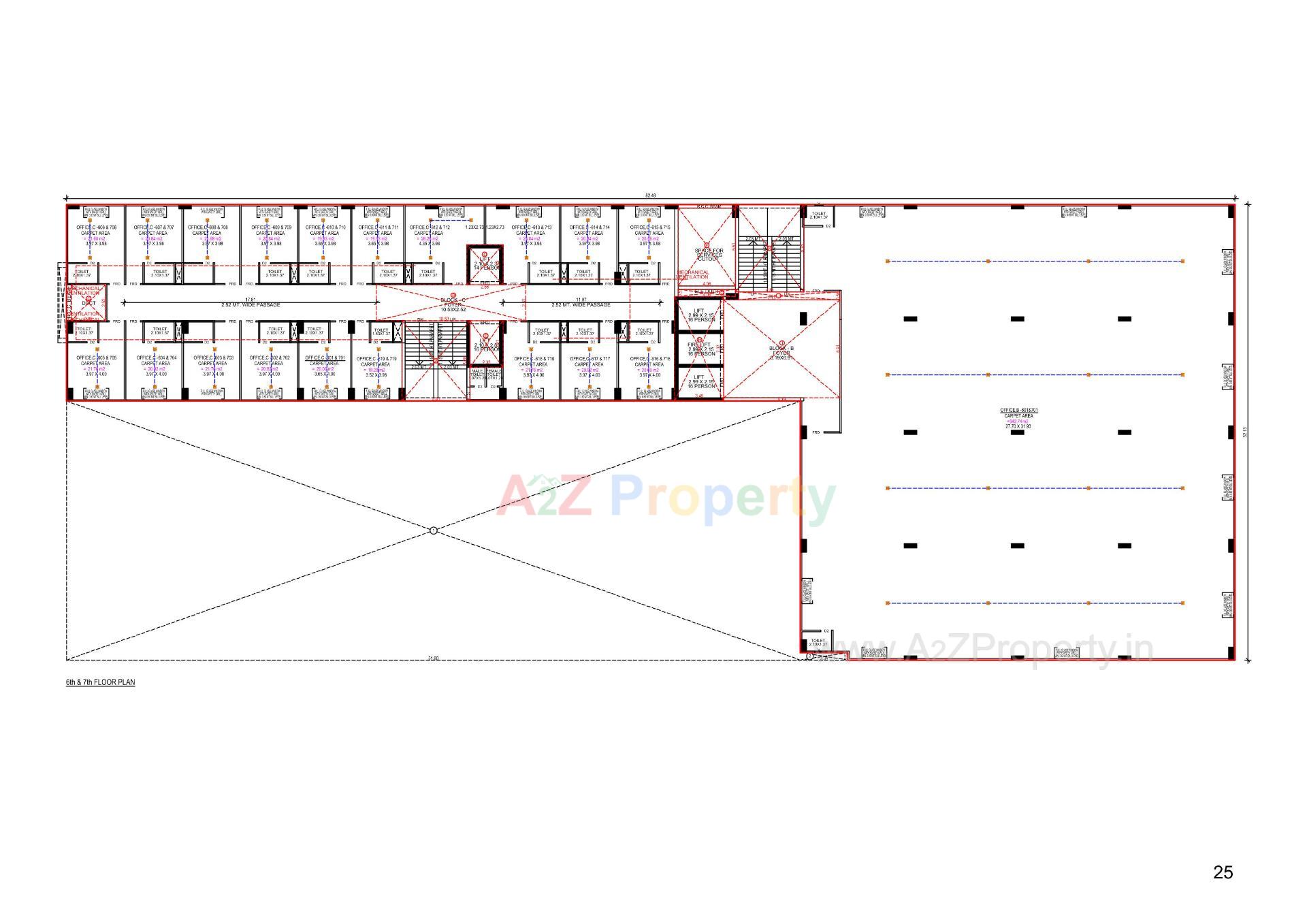 Layout of real estate project The Address located at Gandhinagar, Gandhinagar, Gujarat