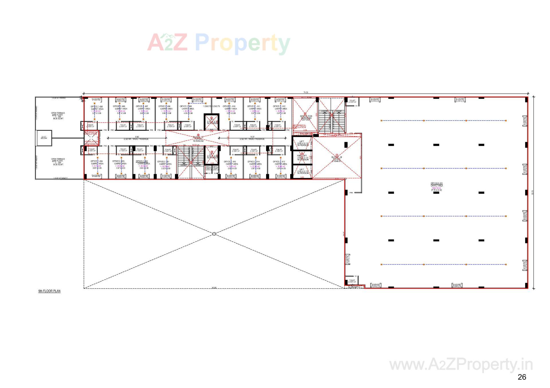 Layout of real estate project The Address located at Gandhinagar, Gandhinagar, Gujarat