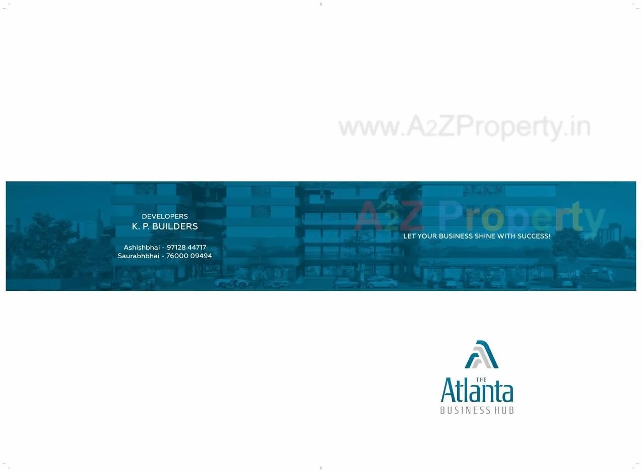 Layout of real estate project The Atlanta Business Hub located at Ranasan, Gandhinagar, Gujarat