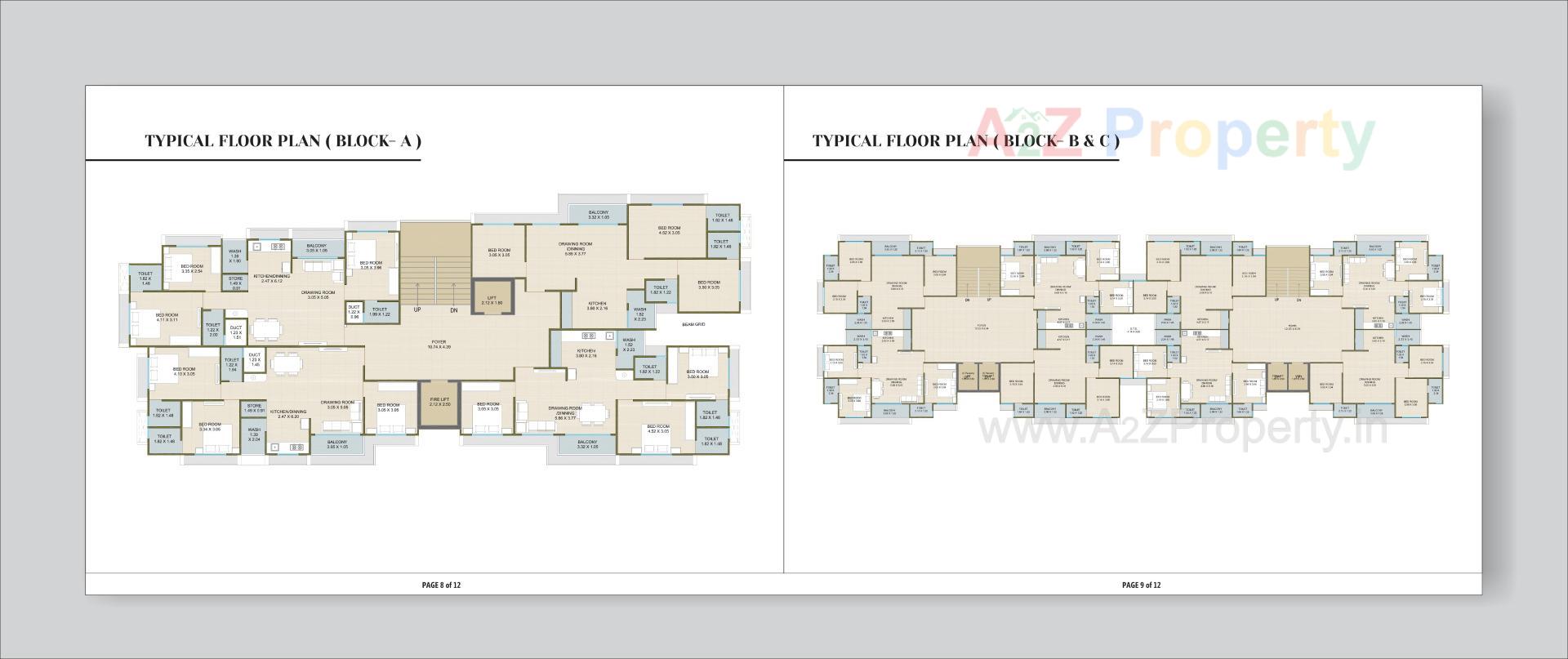 Layout of real estate project The Atlantis located at Zundal, Gandhinagar, Gujarat