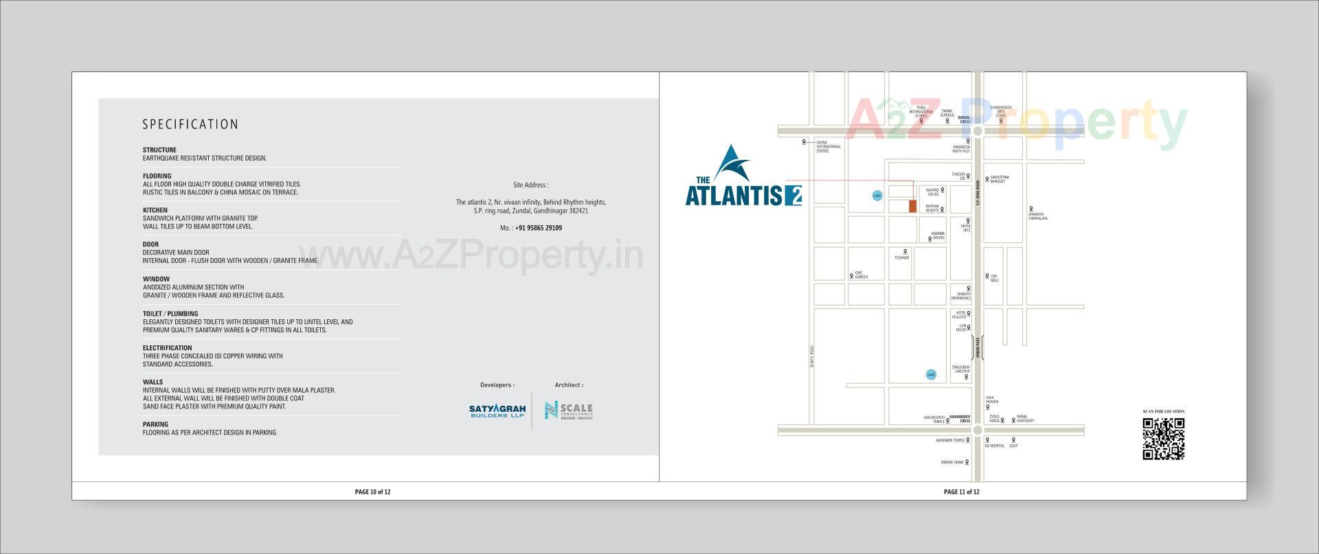  of real estate project The Atlantis located at Zundal, Gandhinagar, Gujarat