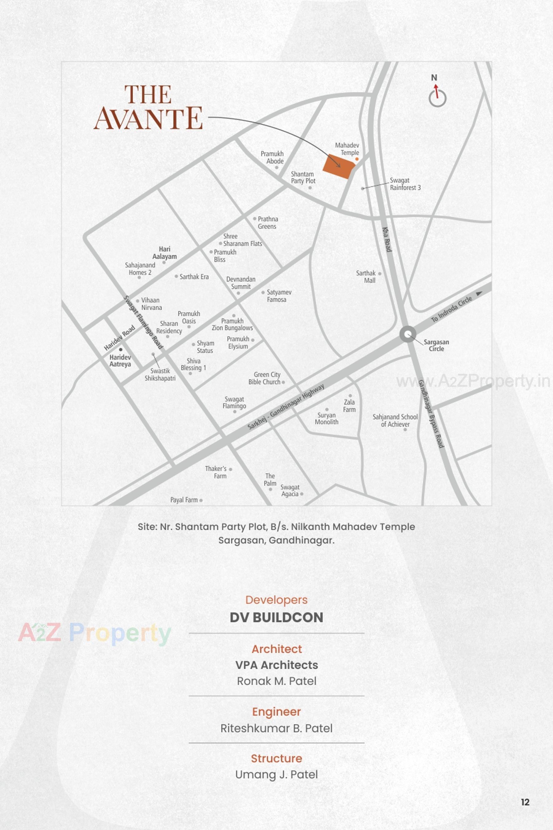  of real estate project The Avante located at Gandhinagar, Gandhinagar, Gujarat