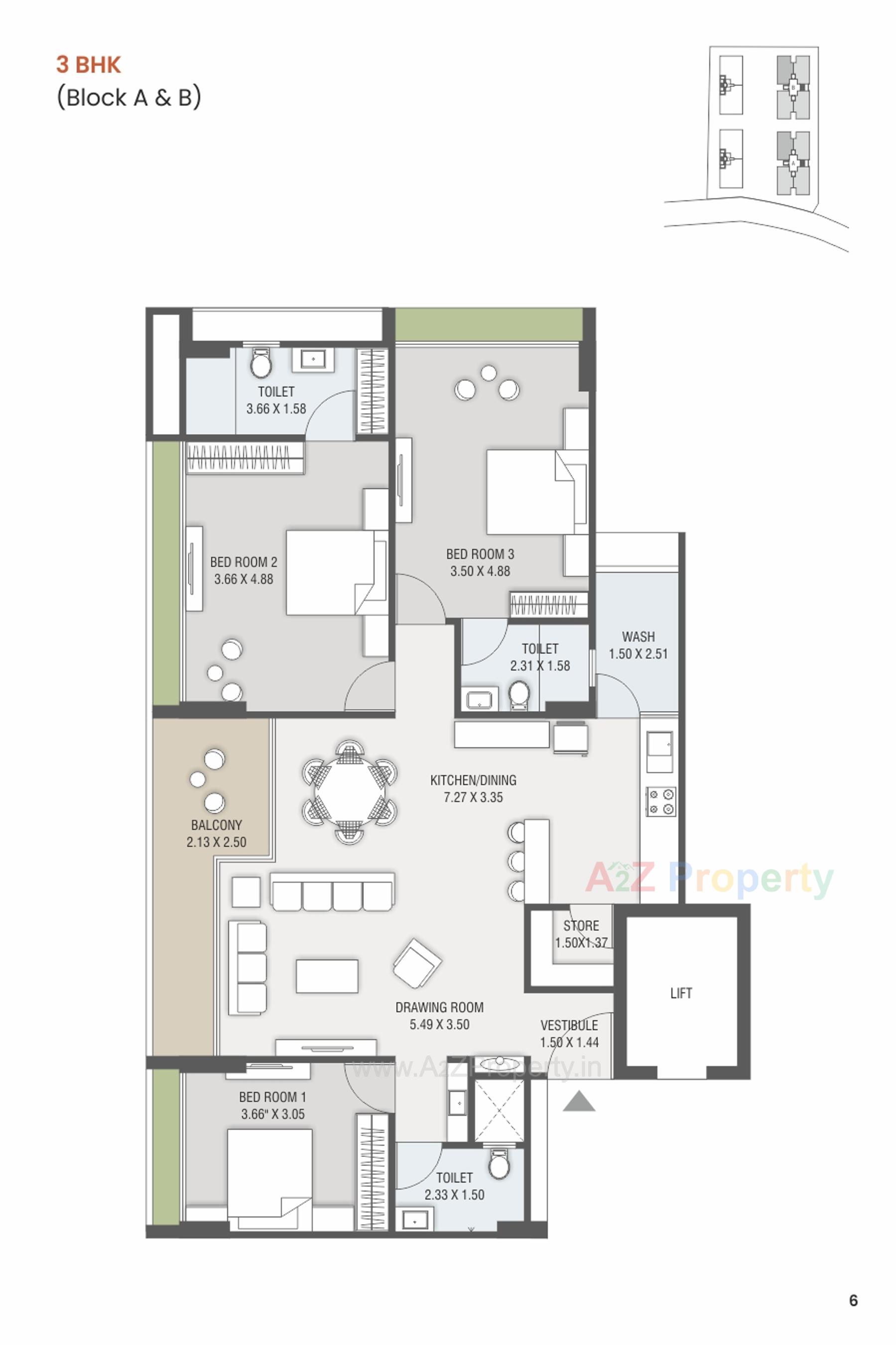 Layout of real estate project The Avante located at Gandhinagar, Gandhinagar, Gujarat