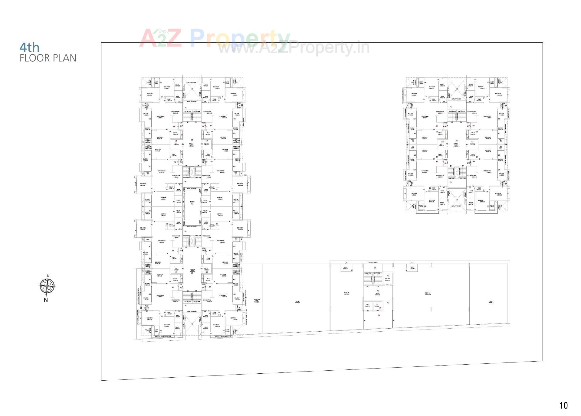 Layout of real estate project The Balcony located at Indroda, Gandhinagar, Gujarat