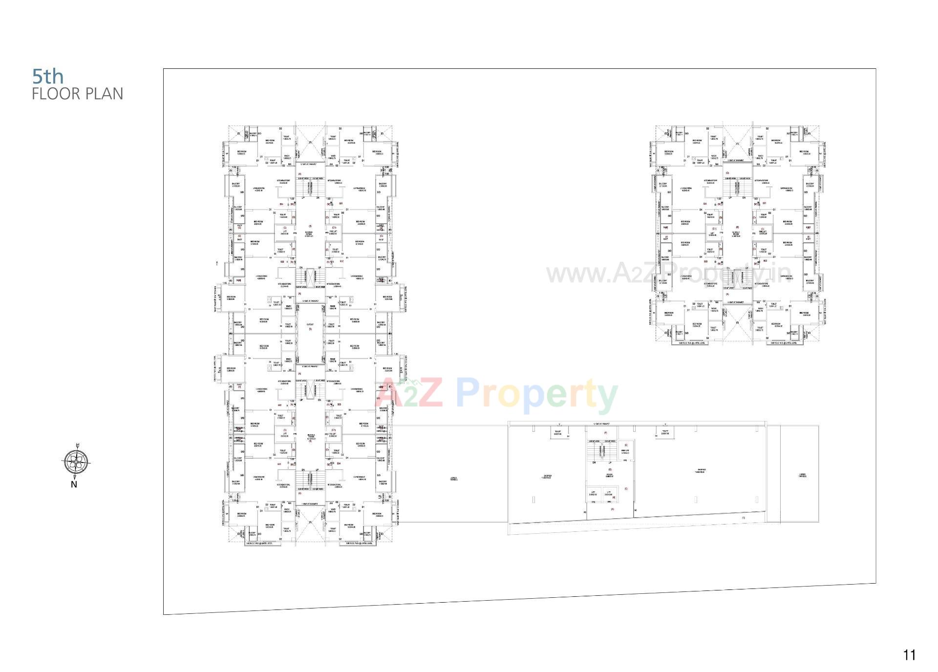 Layout of real estate project The Balcony located at Indroda, Gandhinagar, Gujarat