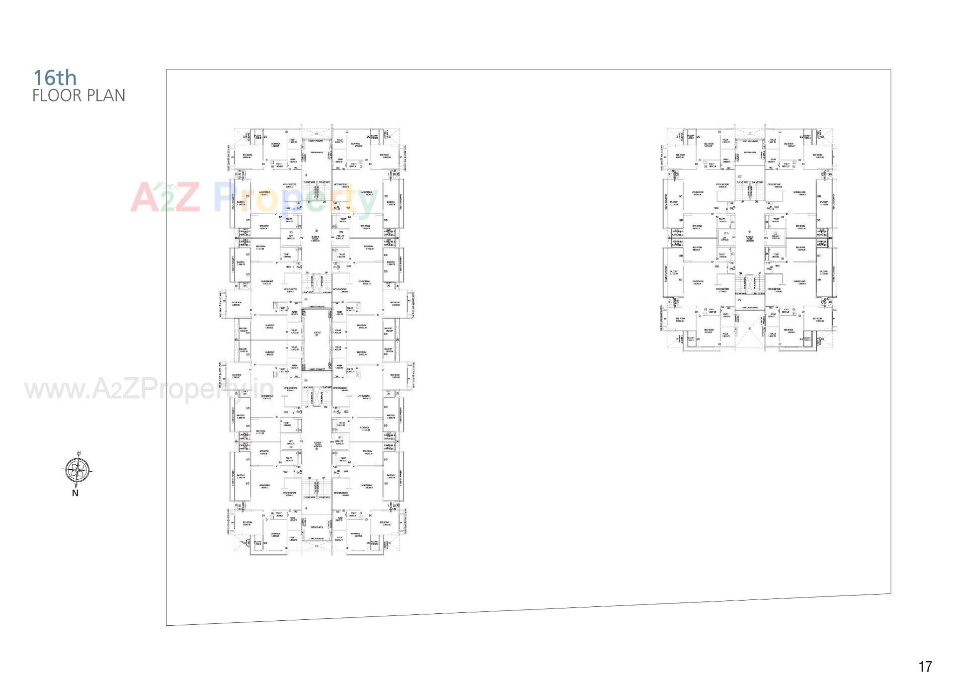 Layout of real estate project The Balcony located at Indroda, Gandhinagar, Gujarat