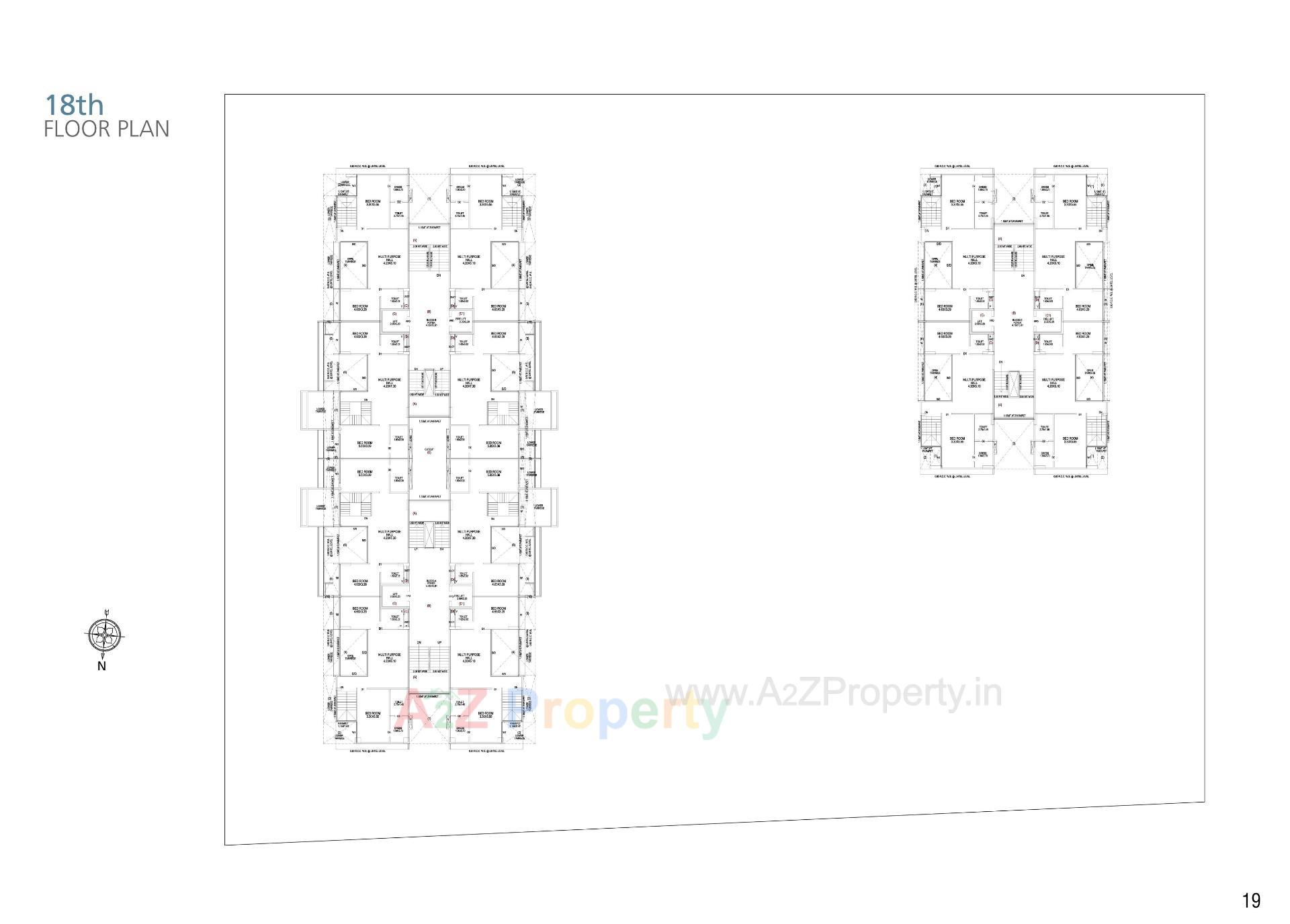 Layout of real estate project The Balcony located at Indroda, Gandhinagar, Gujarat