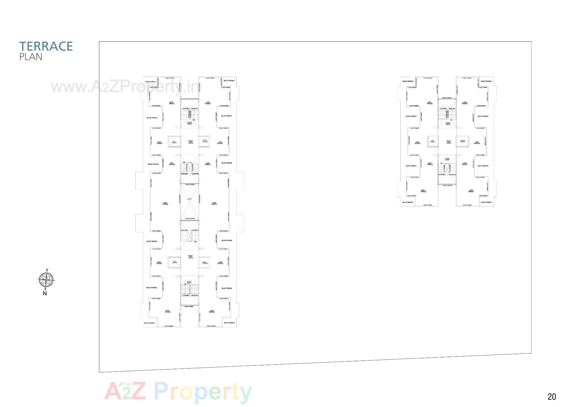 Layout of real estate project The Balcony located at Indroda, Gandhinagar, Gujarat