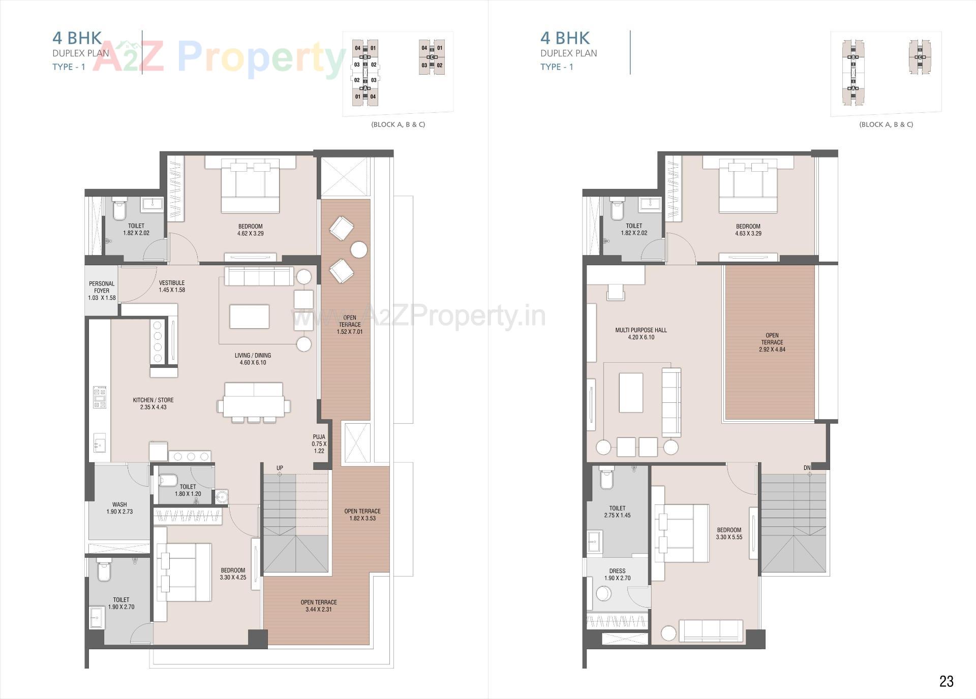 Layout of real estate project The Balcony located at Indroda, Gandhinagar, Gujarat