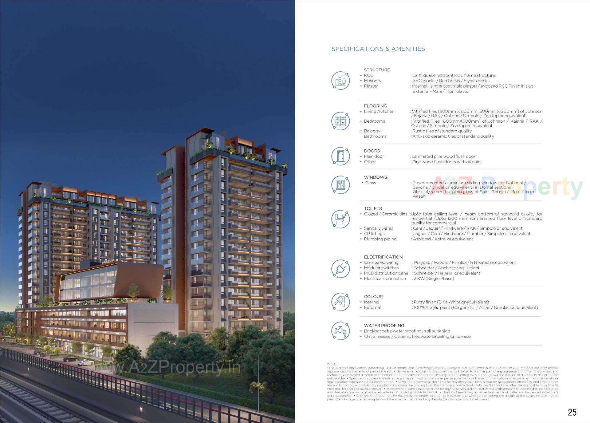 3D Elevation of real estate project The Balcony located at Indroda, Gandhinagar, Gujarat