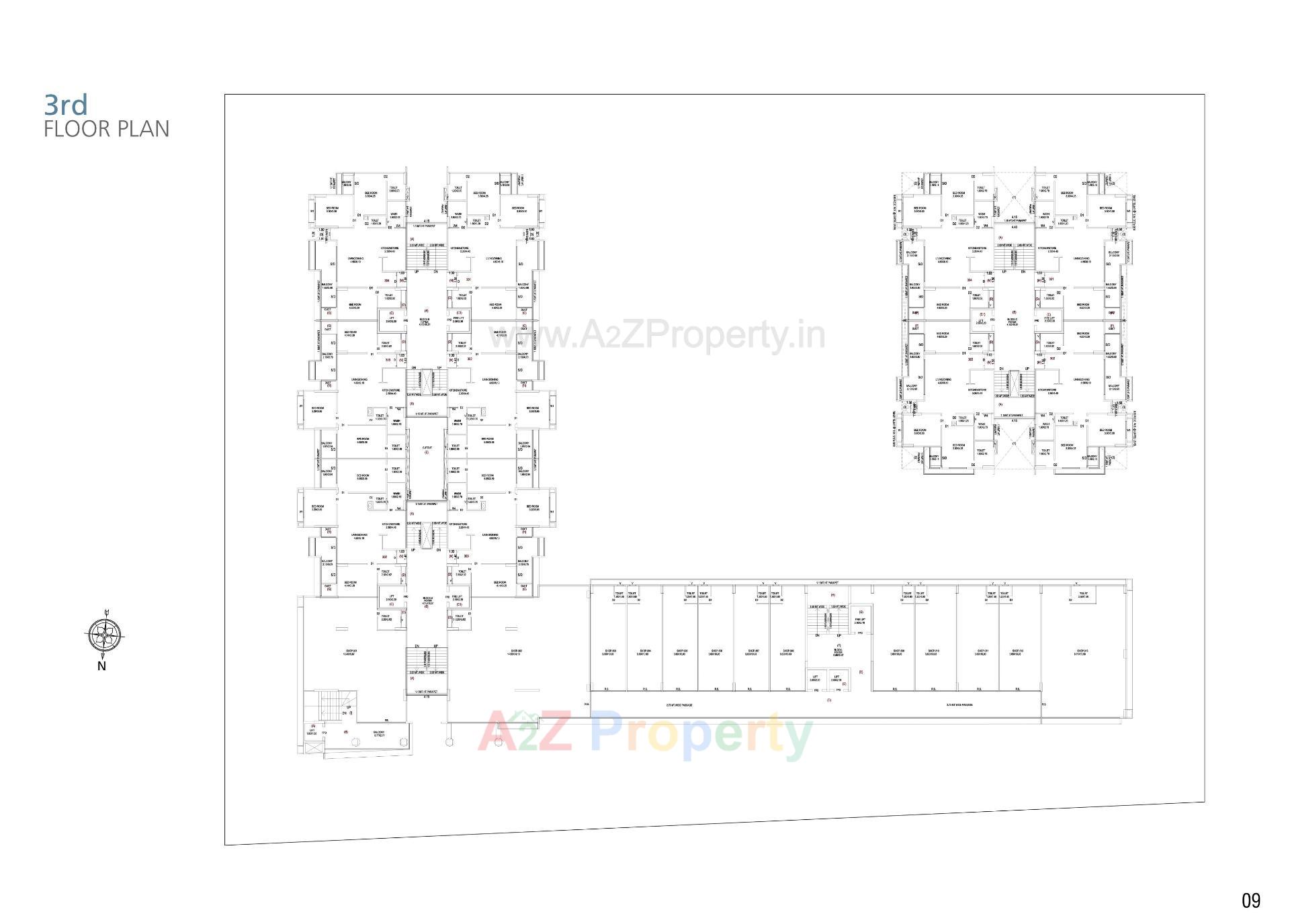 Layout of real estate project The Balcony located at Indroda, Gandhinagar, Gujarat