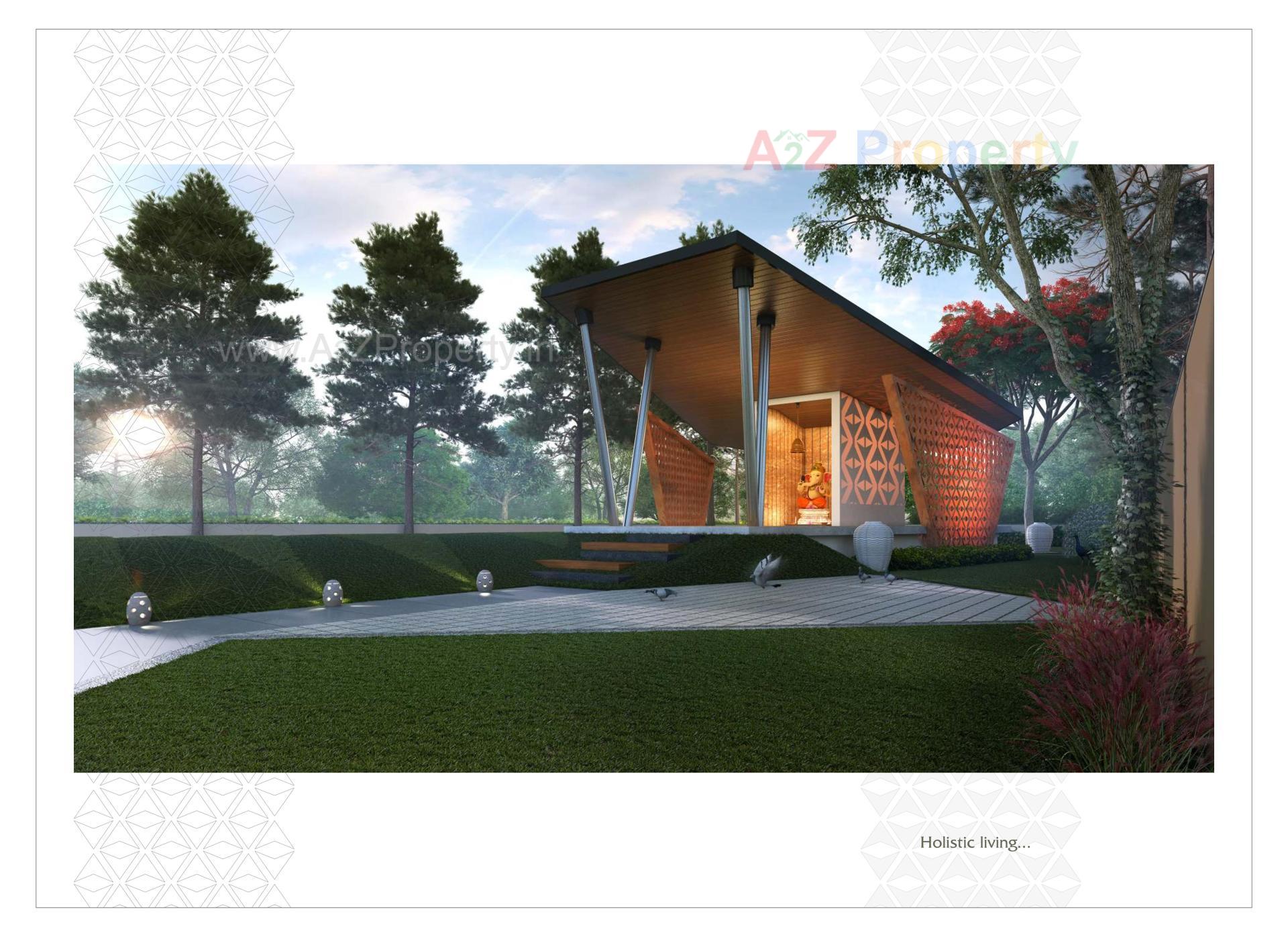 3D Elevation of real estate project The Courtyards located at Bhat, Gandhinagar, Gujarat