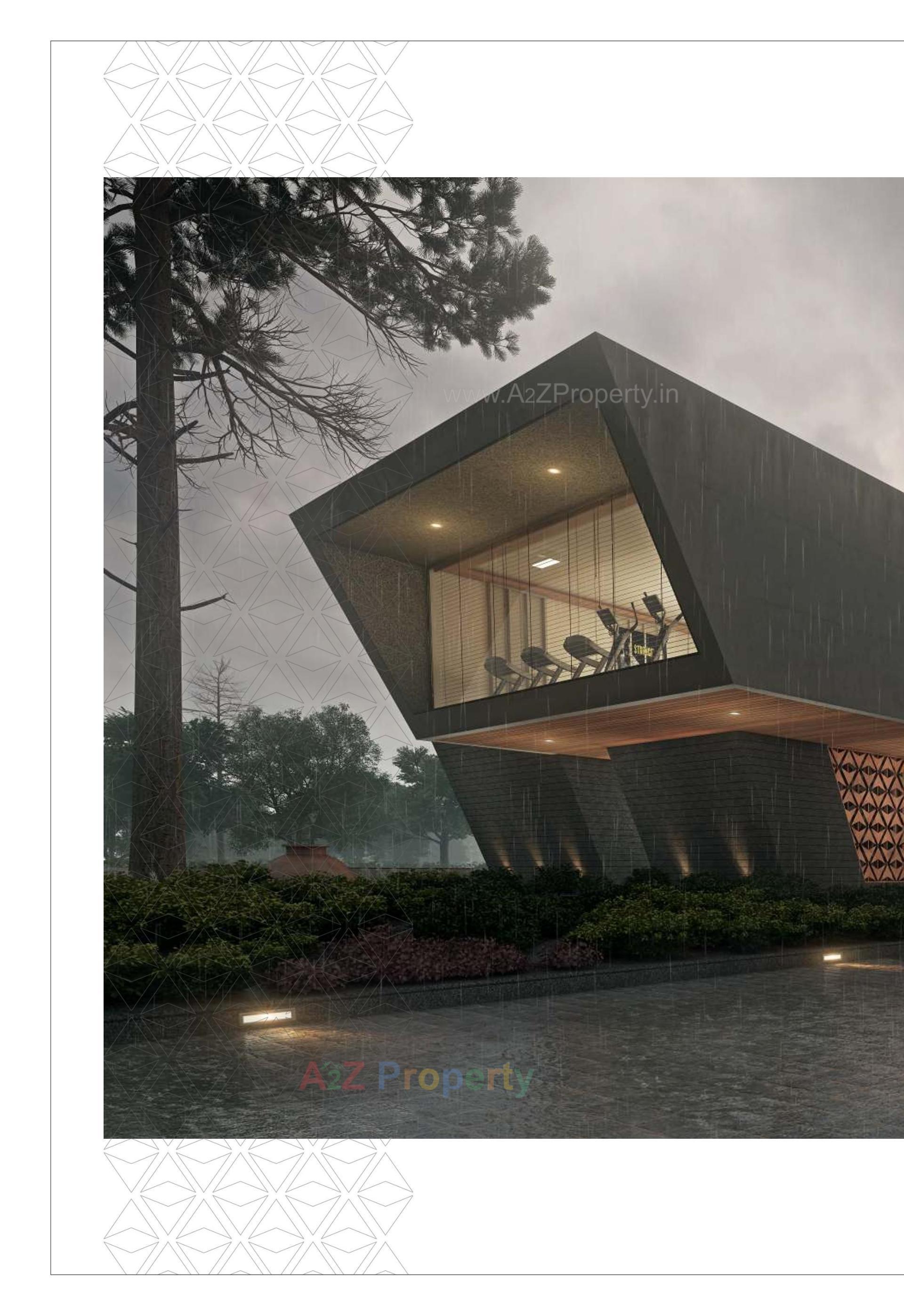 3D Elevation of real estate project The Courtyards located at Bhat, Gandhinagar, Gujarat