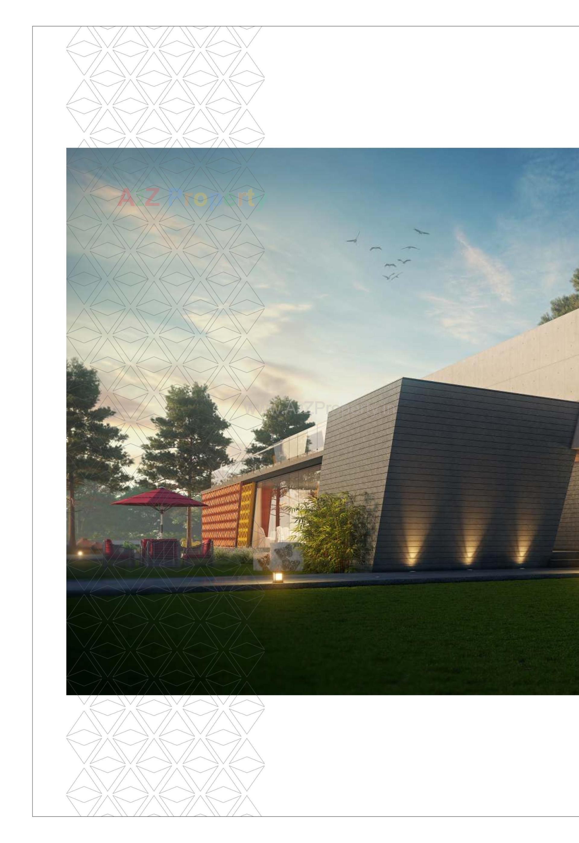 3D Elevation of real estate project The Courtyards located at Bhat, Gandhinagar, Gujarat