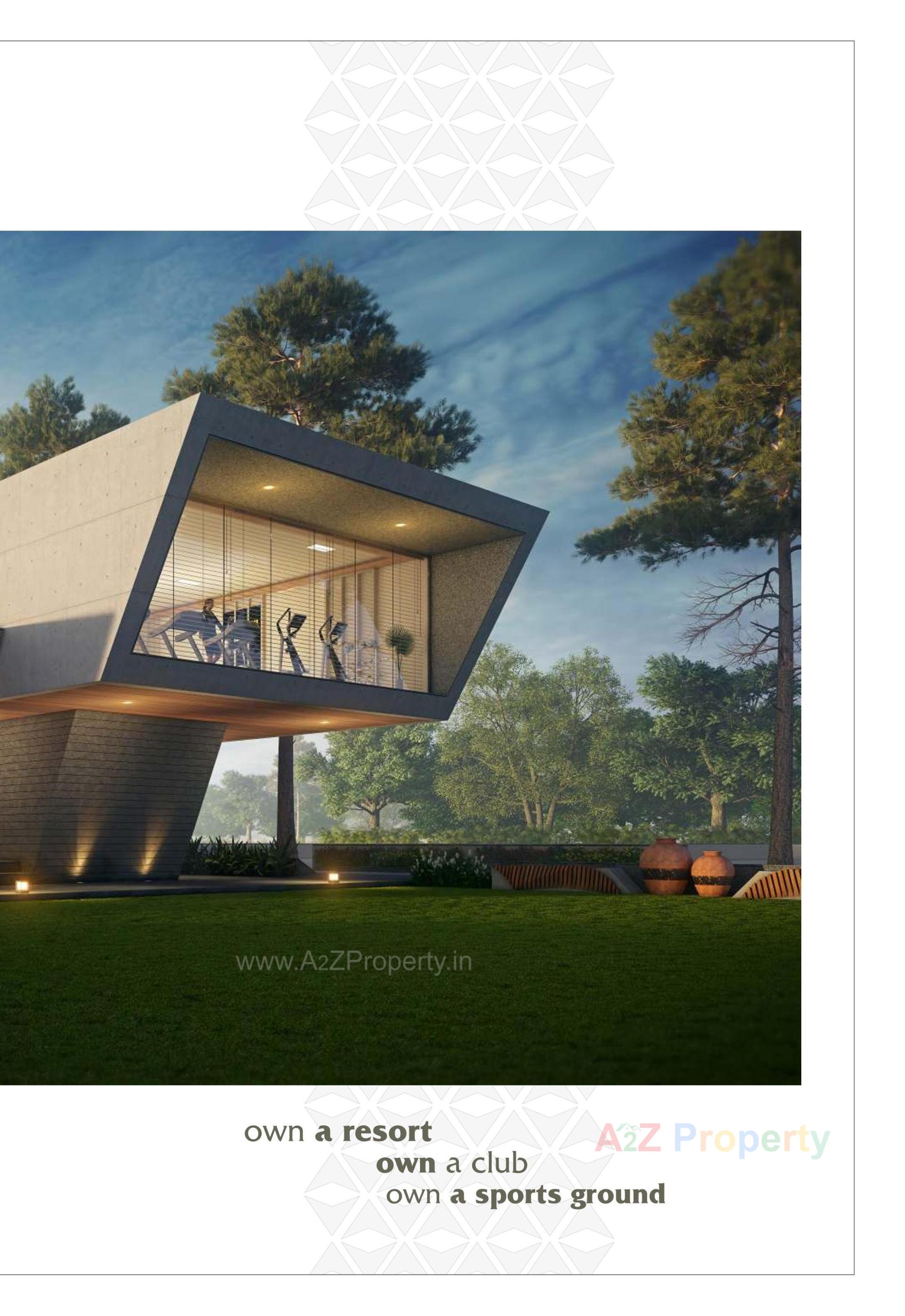 3D Elevation of real estate project The Courtyards located at Bhat, Gandhinagar, Gujarat