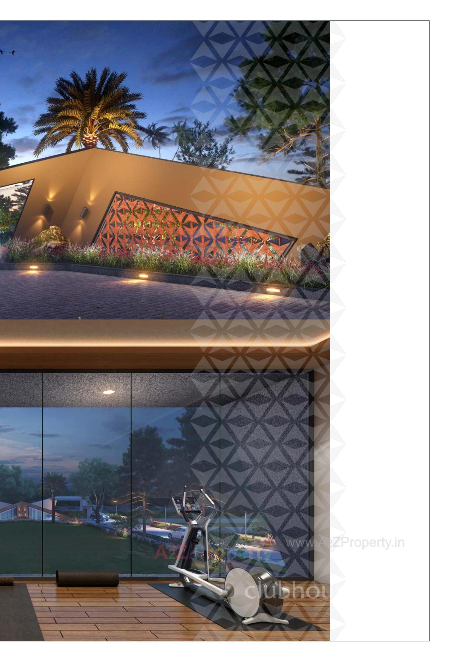 3D Elevation of real estate project The Courtyards located at Bhat, Gandhinagar, Gujarat