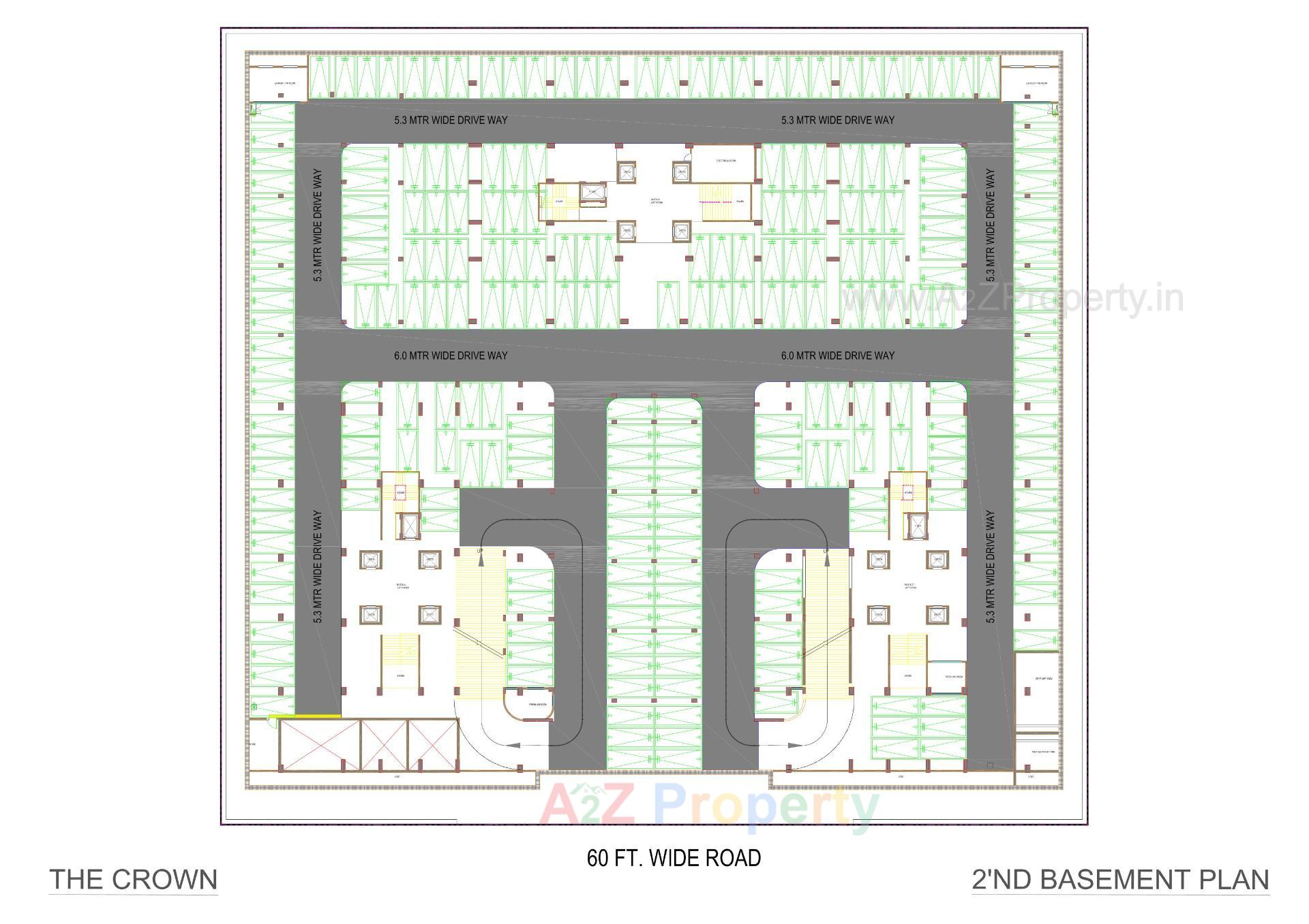 Layout of real estate project The Crown located at Bhat, Gandhinagar, Gujarat