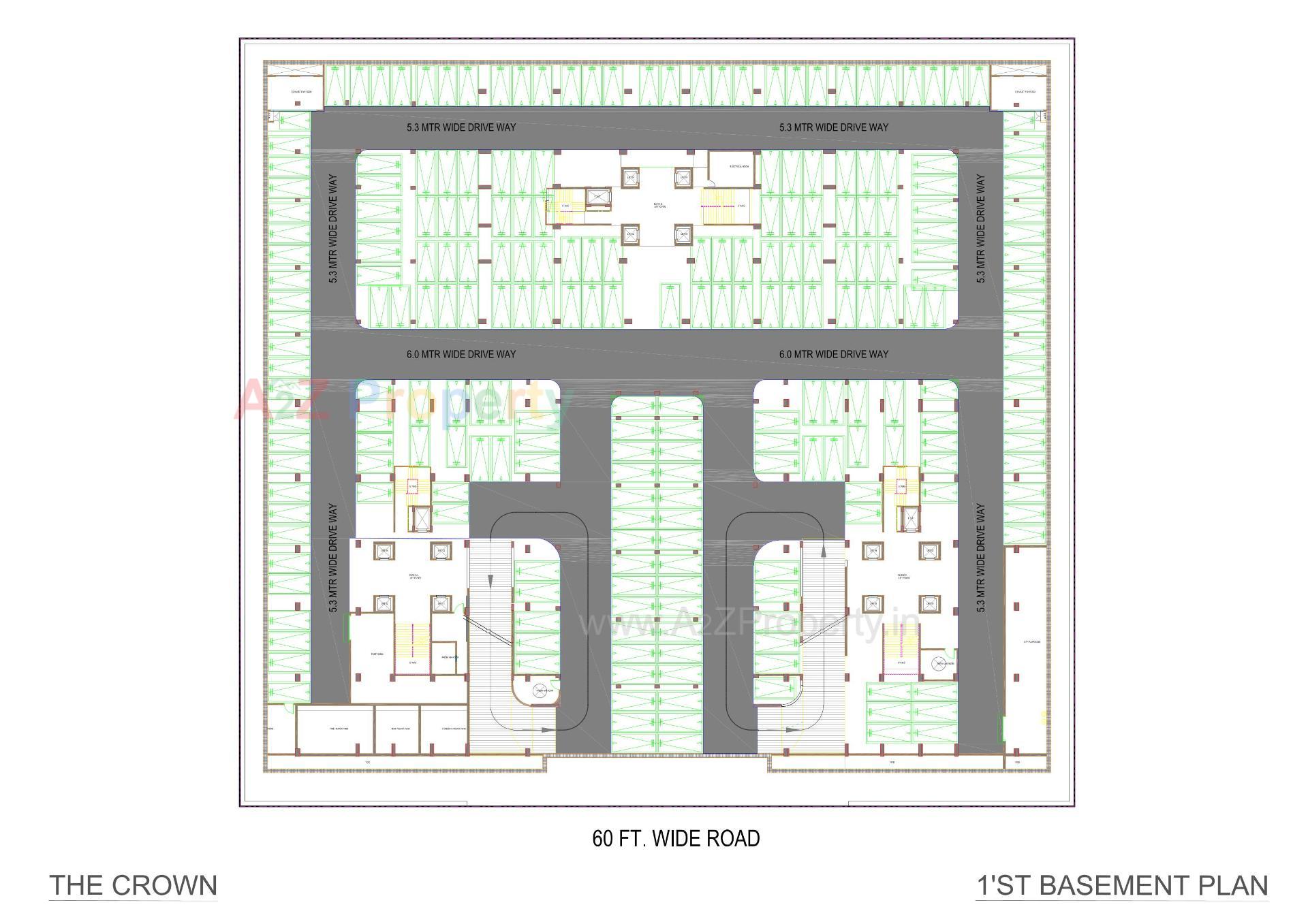 Layout of real estate project The Crown located at Bhat, Gandhinagar, Gujarat