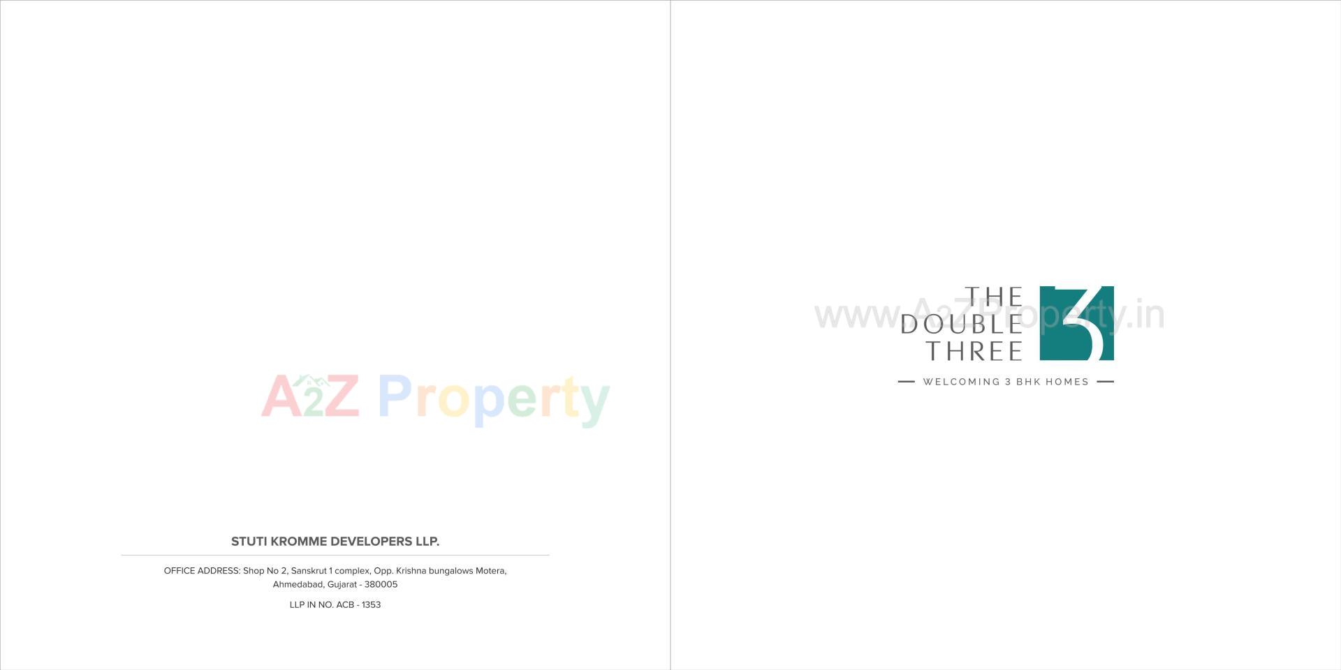  of real estate project The Double Three located at Koba, Gandhinagar, Gujarat