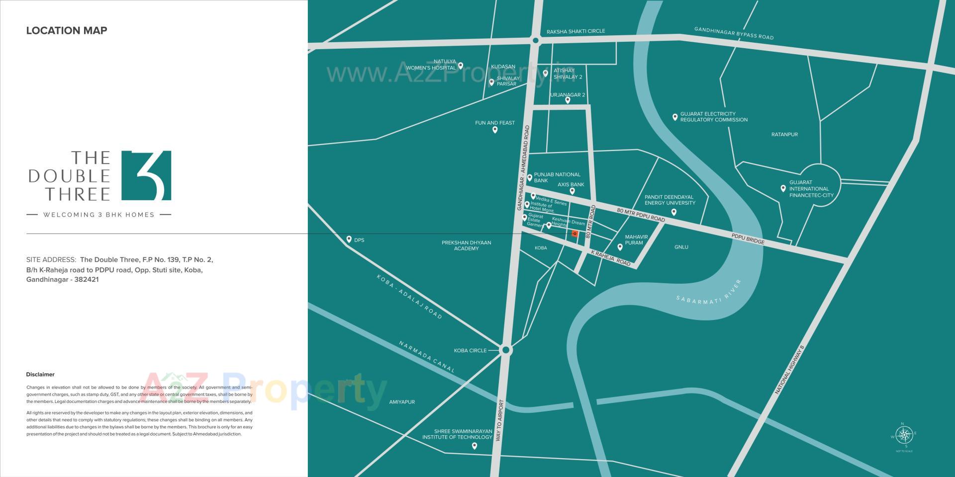  of real estate project The Double Three located at Koba, Gandhinagar, Gujarat