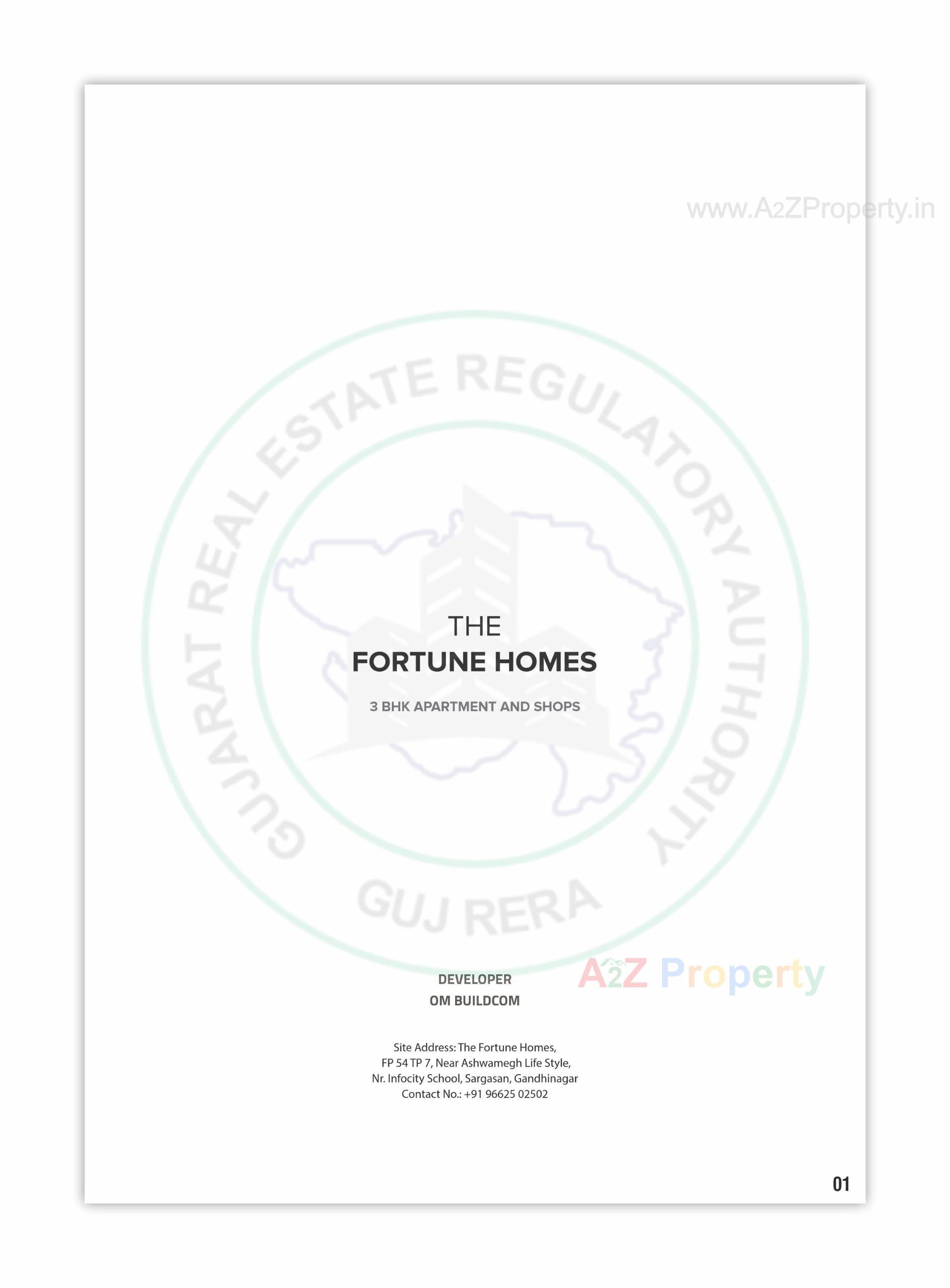  of real estate project The Fortune Homes located at Sargasan, Gandhinagar, Gujarat