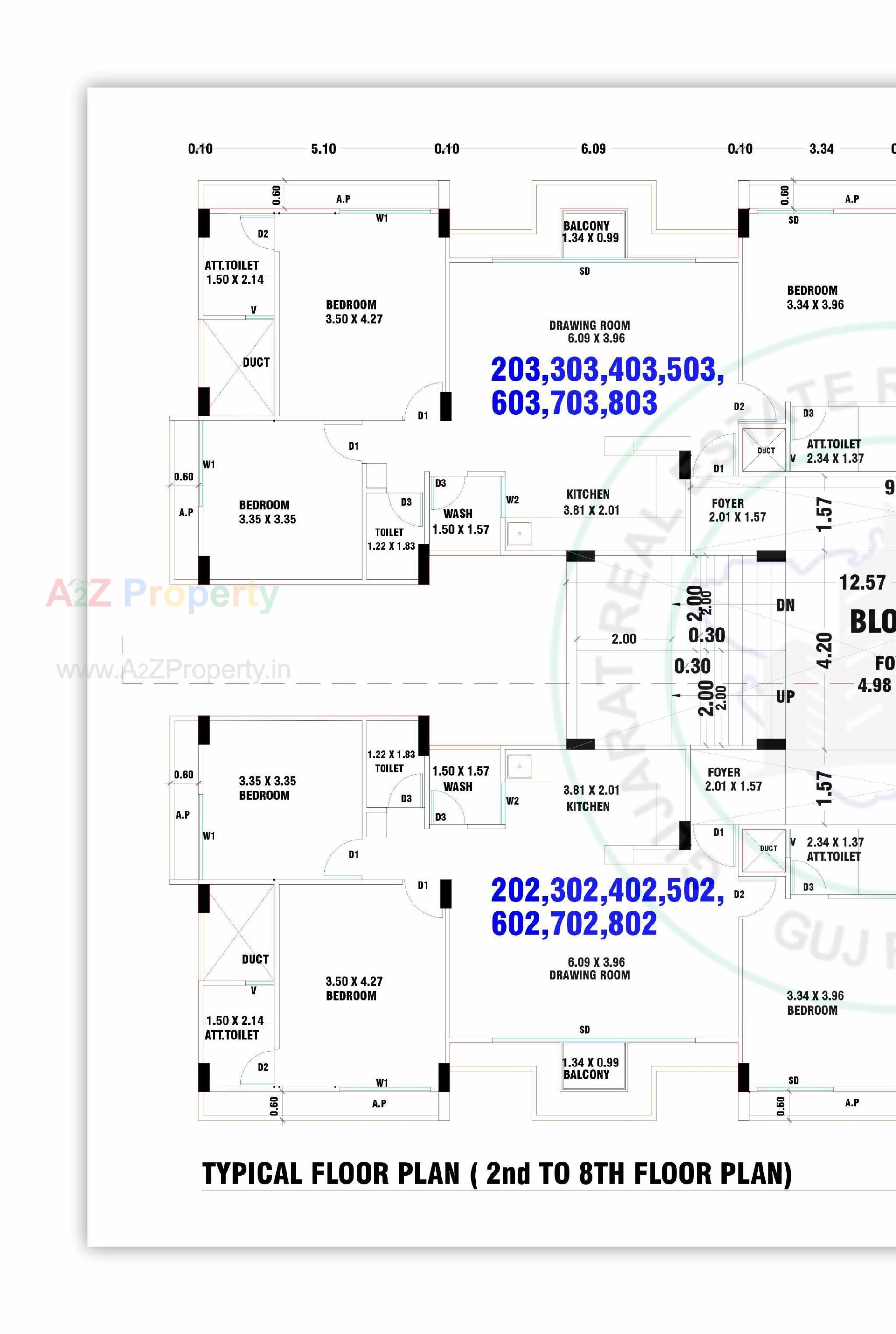 Layout of real estate project The Fortune Homes located at Sargasan, Gandhinagar, Gujarat