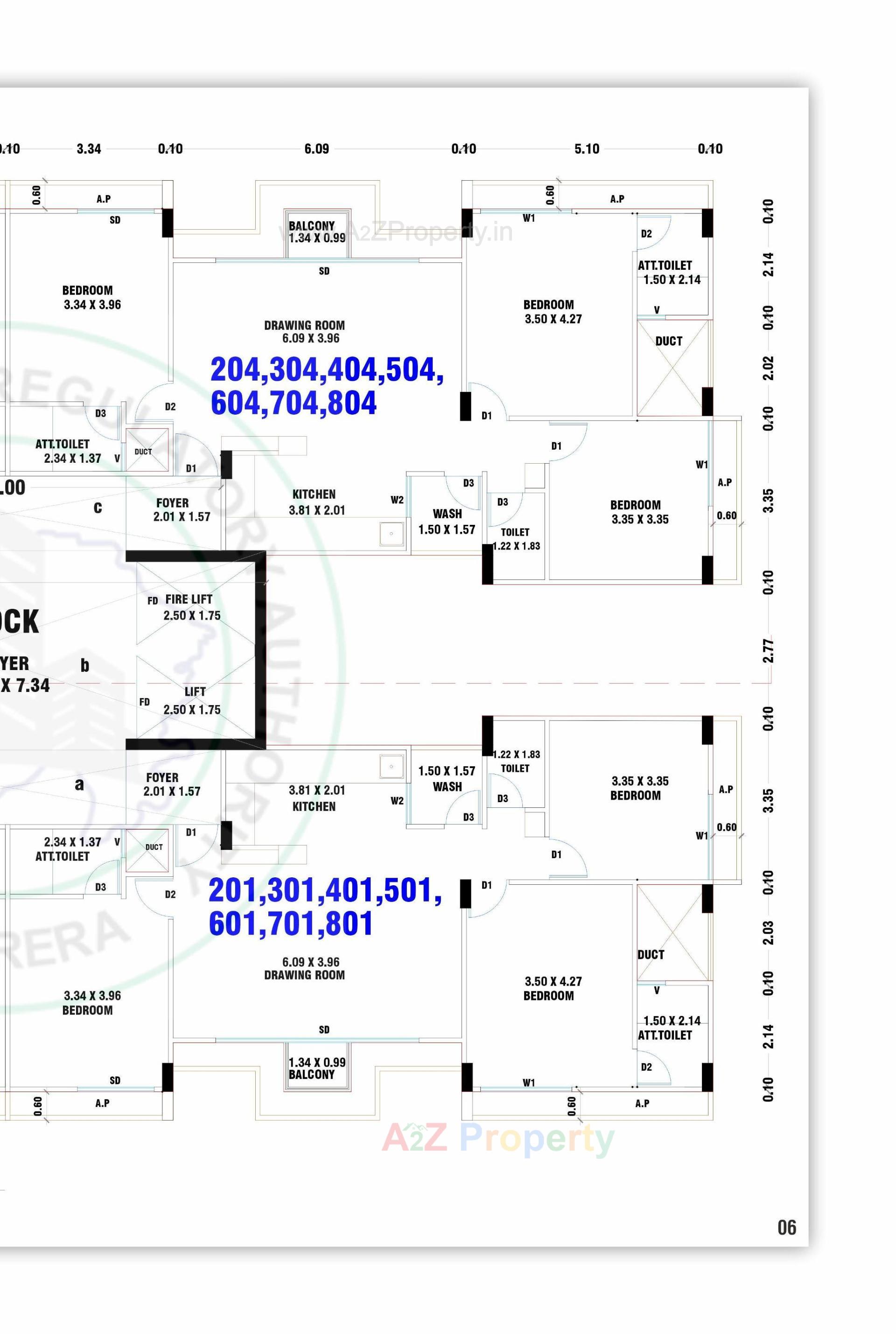 Layout of real estate project The Fortune Homes located at Sargasan, Gandhinagar, Gujarat