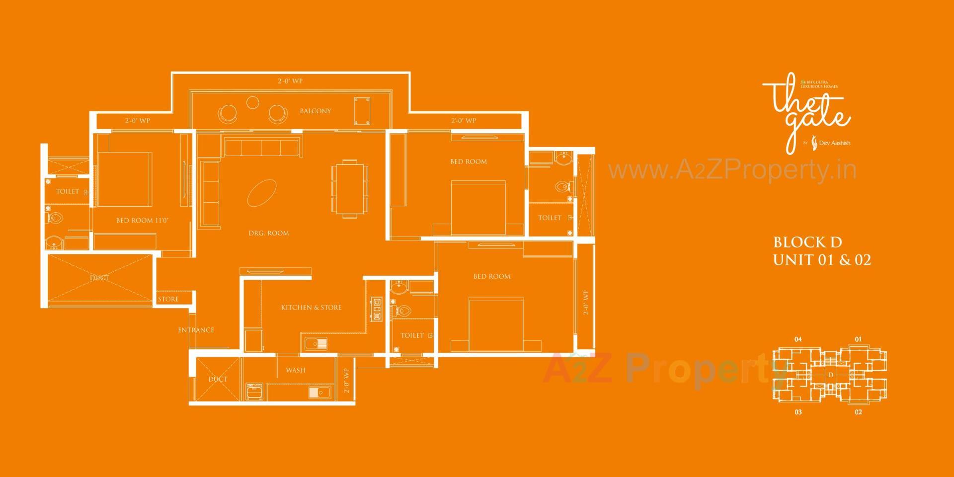  of real estate project The Gate By Dev Aashish located at Koba, Gandhinagar, Gujarat