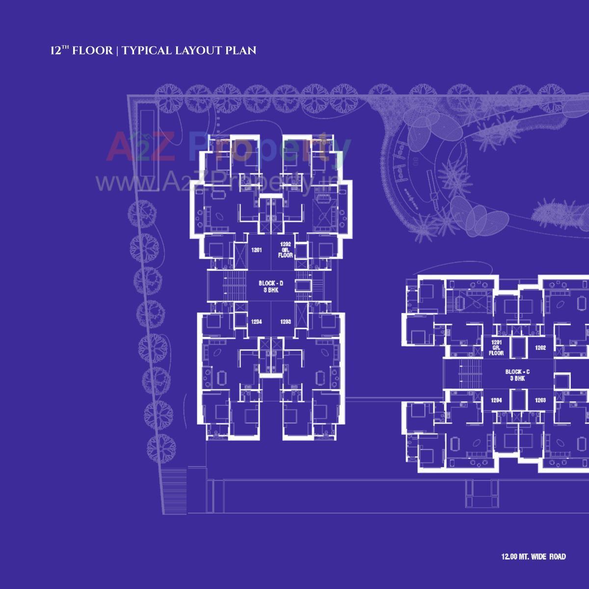 Layout of real estate project The Gate By Dev Aashish located at Koba, Gandhinagar, Gujarat