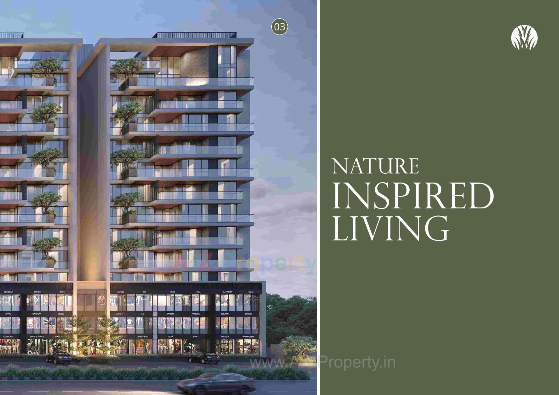 3D Elevation of real estate project The Grasslands located at Kudasan, Gandhinagar, Gujarat