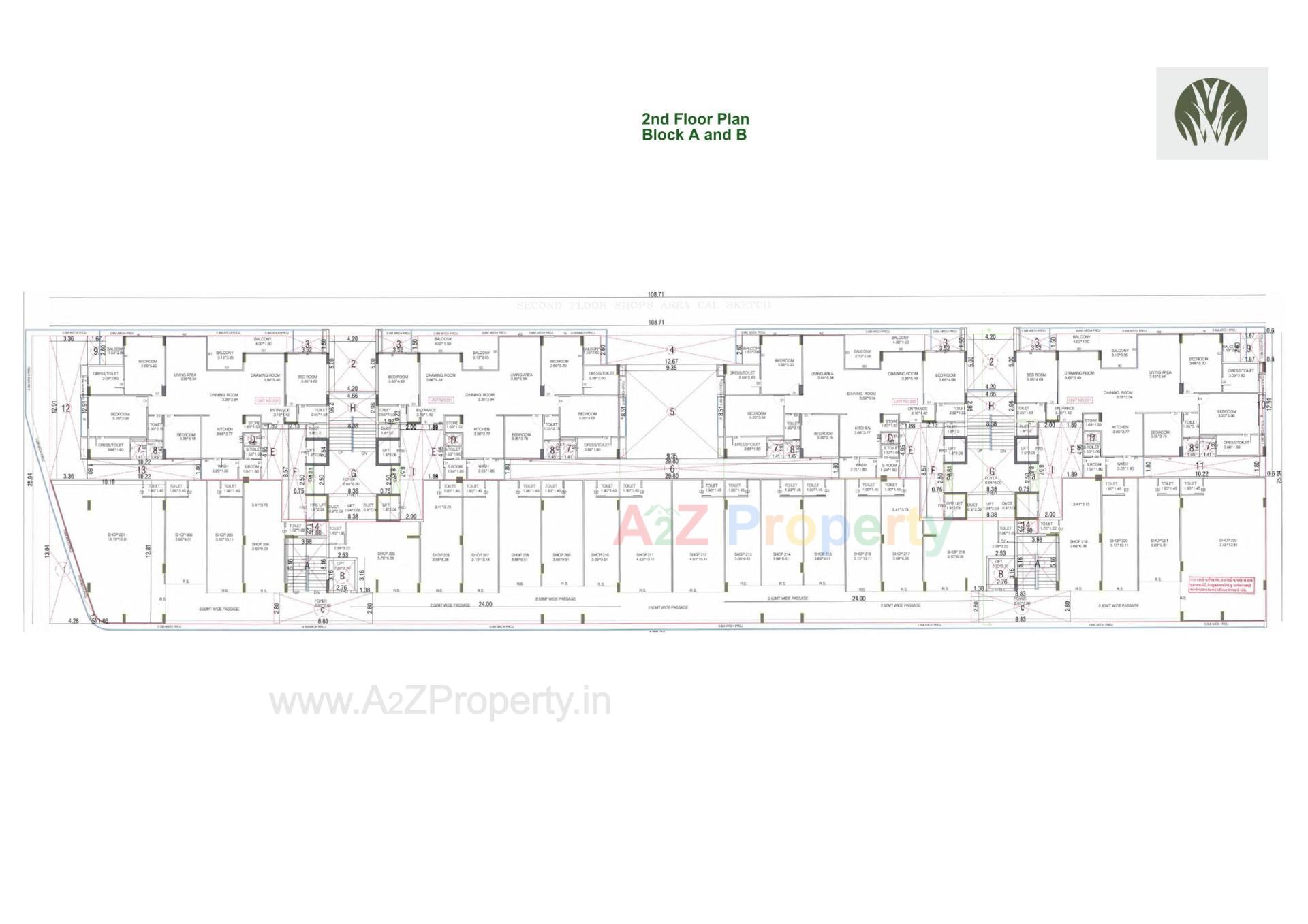 Layout of real estate project The Grasslands located at Kudasan, Gandhinagar, Gujarat