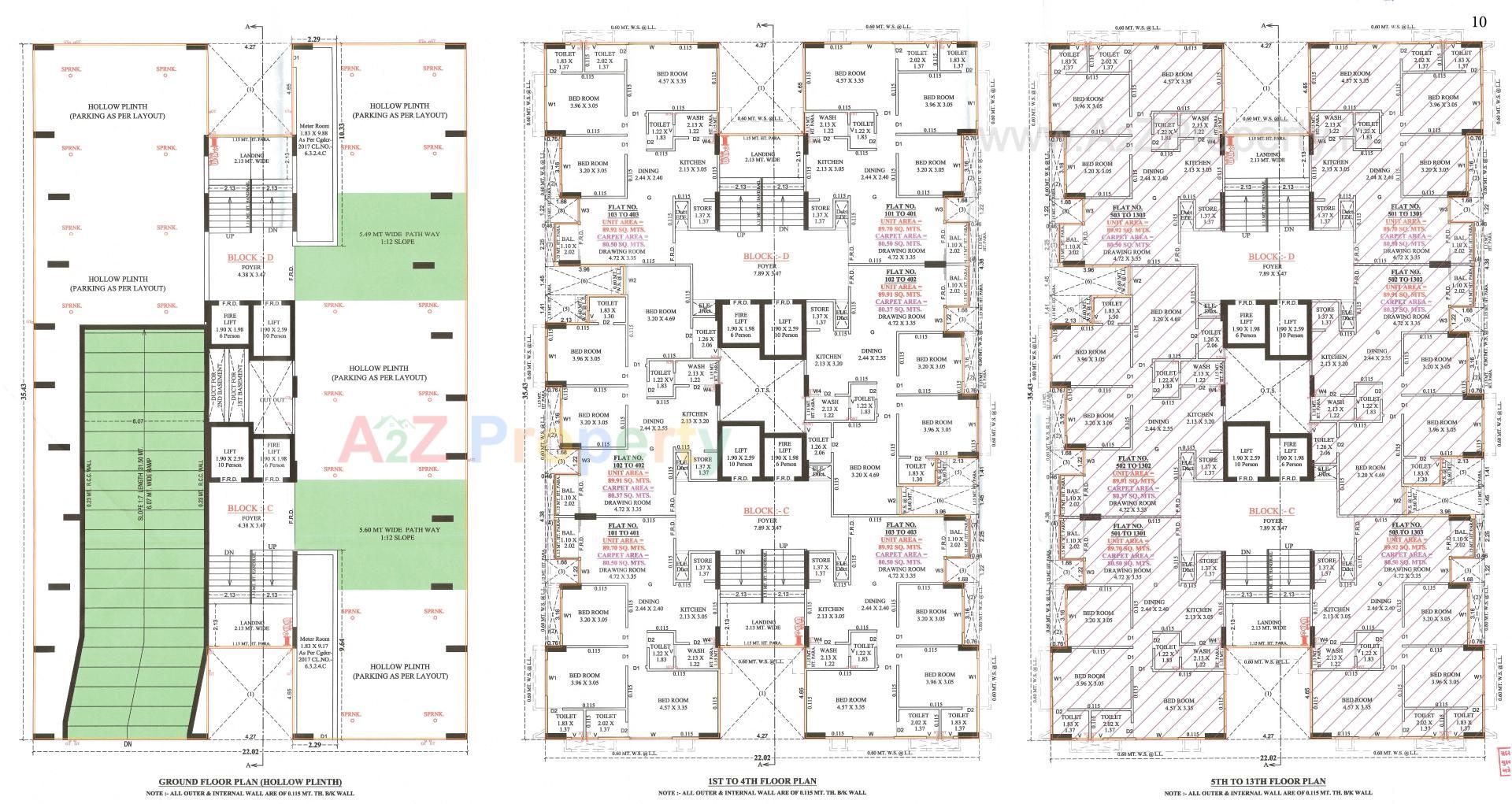 Layout of real estate project The Grove located at Khoraj, Gandhinagar, Gujarat