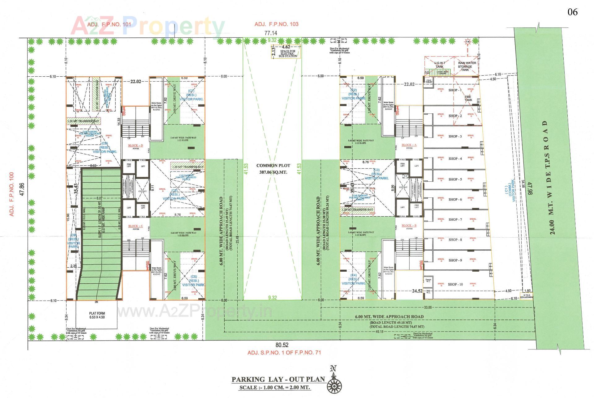 Layout of real estate project The Grove located at Khoraj, Gandhinagar, Gujarat