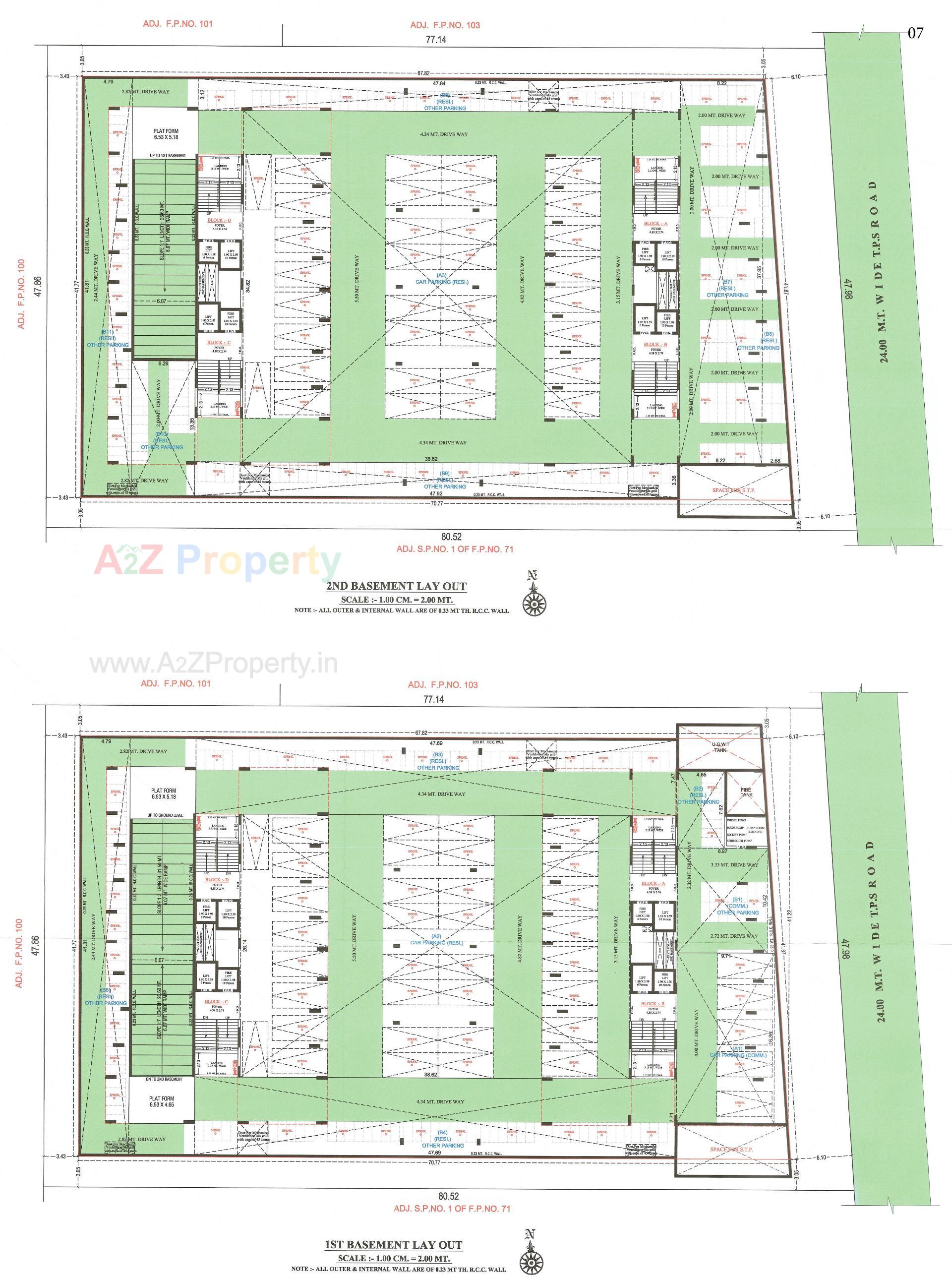 Layout of real estate project The Grove located at Khoraj, Gandhinagar, Gujarat