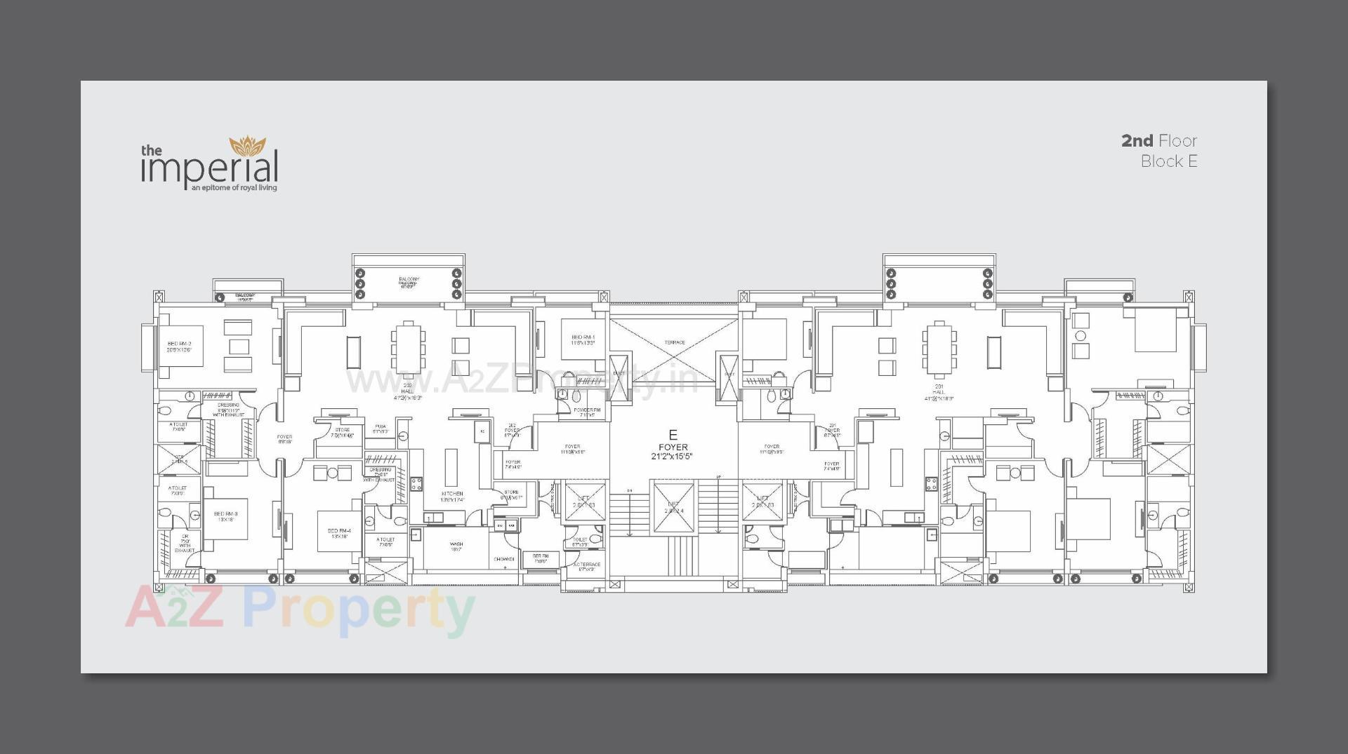 Layout of real estate project The Imperial located at Tarapur, Gandhinagar, Gujarat