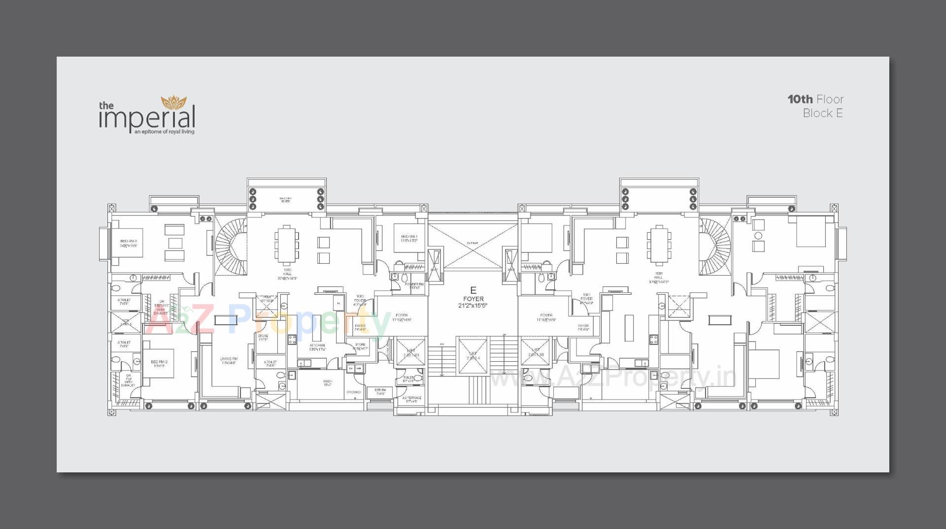 Layout of real estate project The Imperial located at Tarapur, Gandhinagar, Gujarat