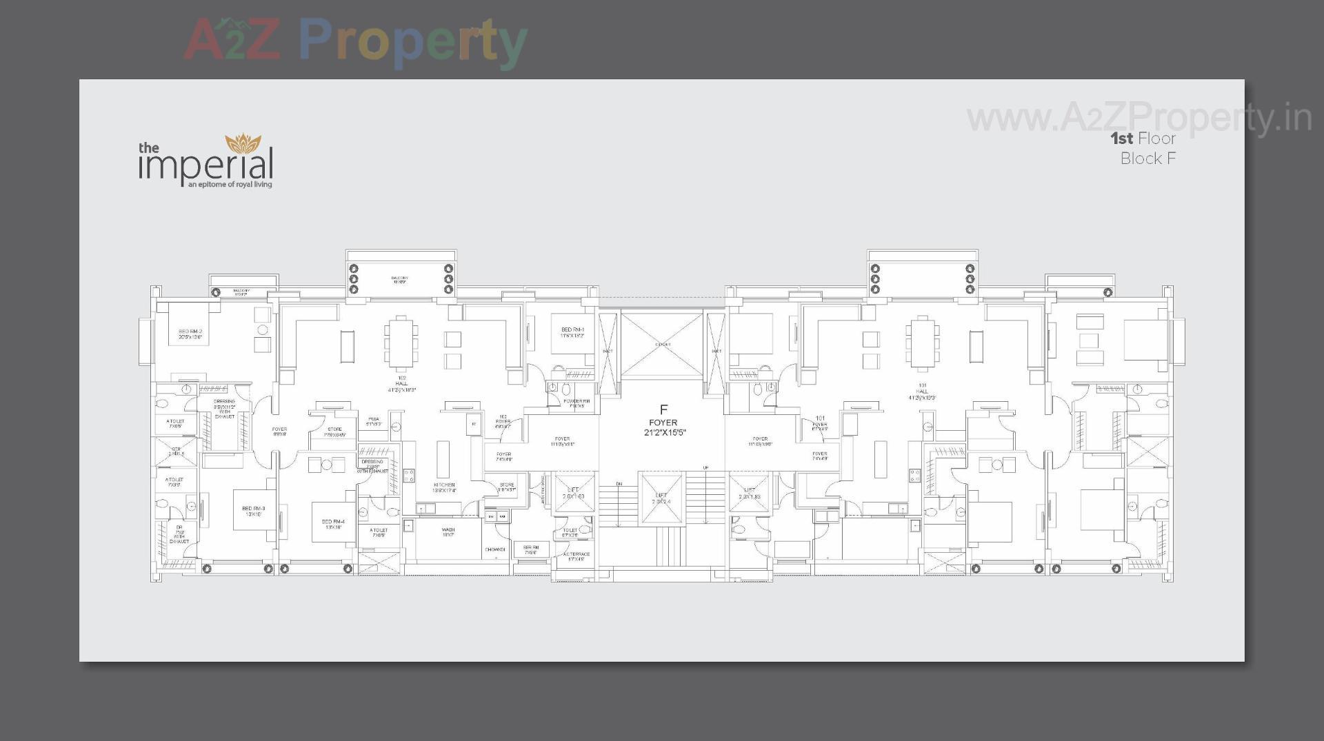 Layout of real estate project The Imperial located at Tarapur, Gandhinagar, Gujarat