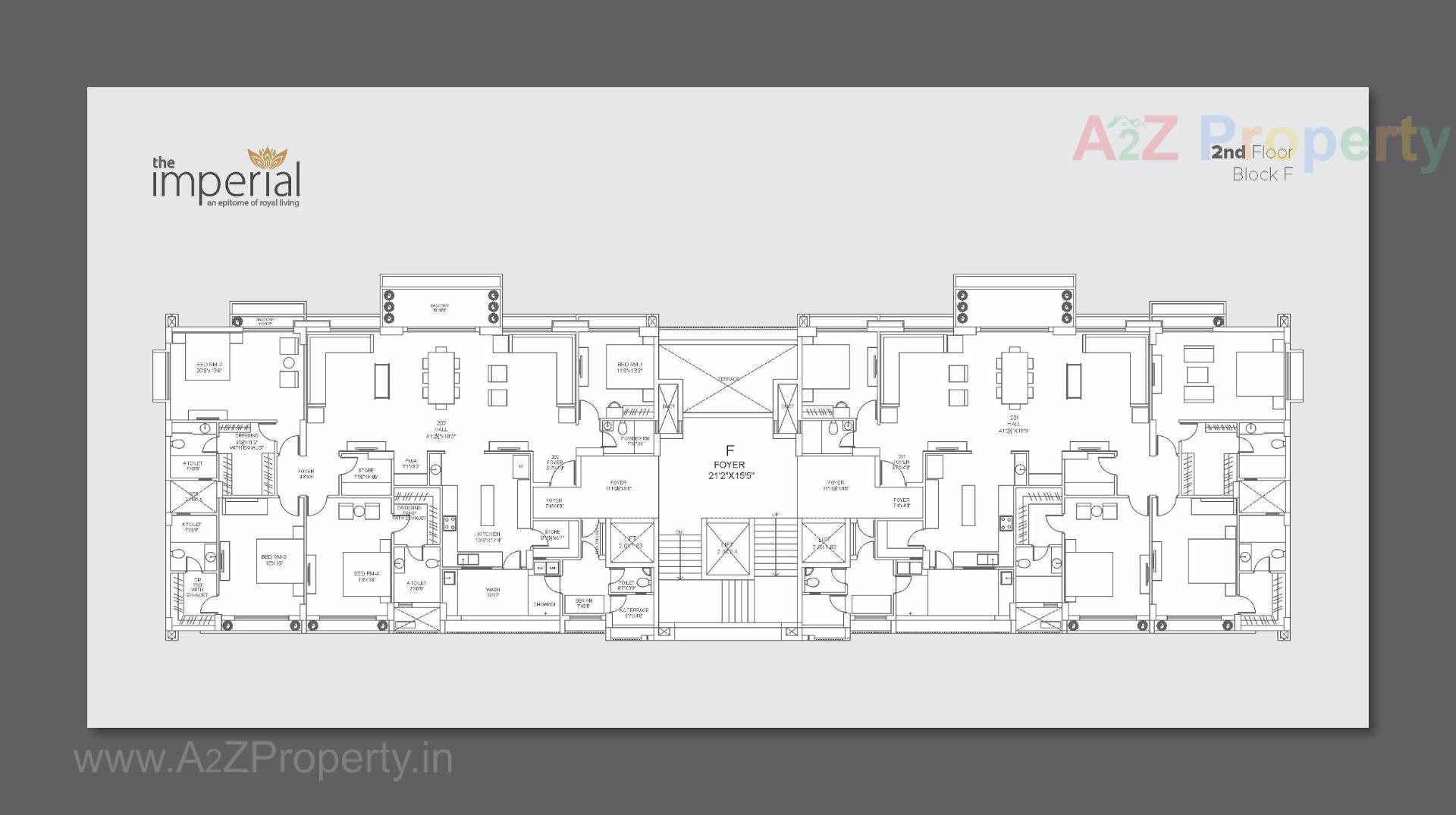 Layout of real estate project The Imperial located at Tarapur, Gandhinagar, Gujarat