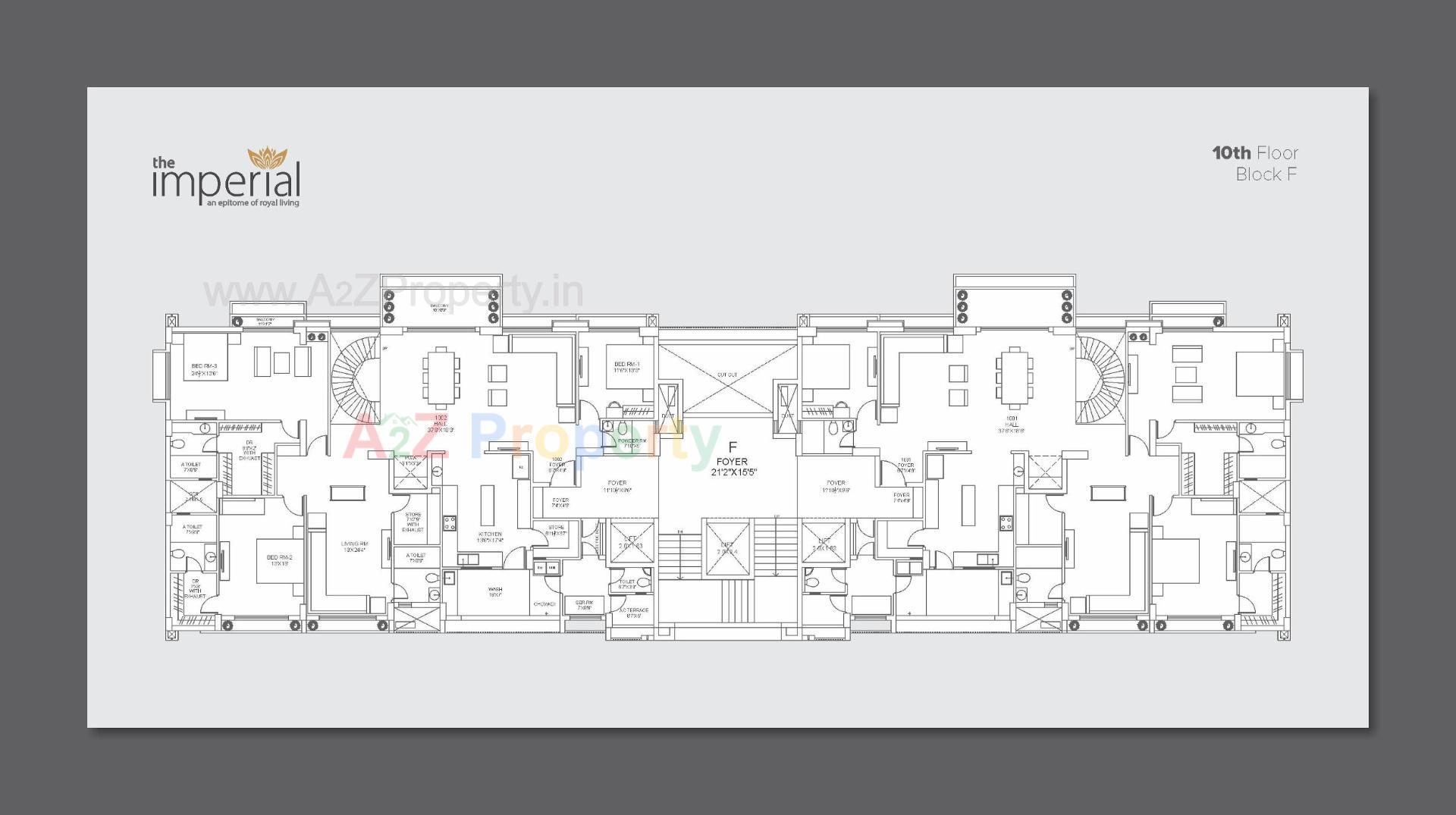 Layout of real estate project The Imperial located at Tarapur, Gandhinagar, Gujarat