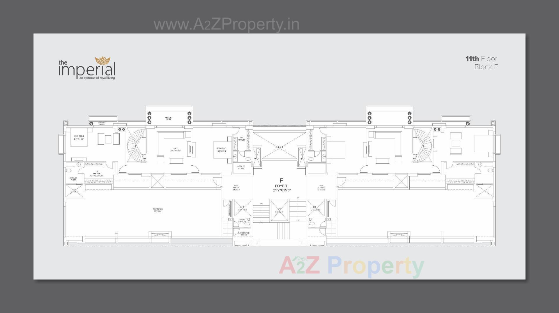 Layout of real estate project The Imperial located at Tarapur, Gandhinagar, Gujarat
