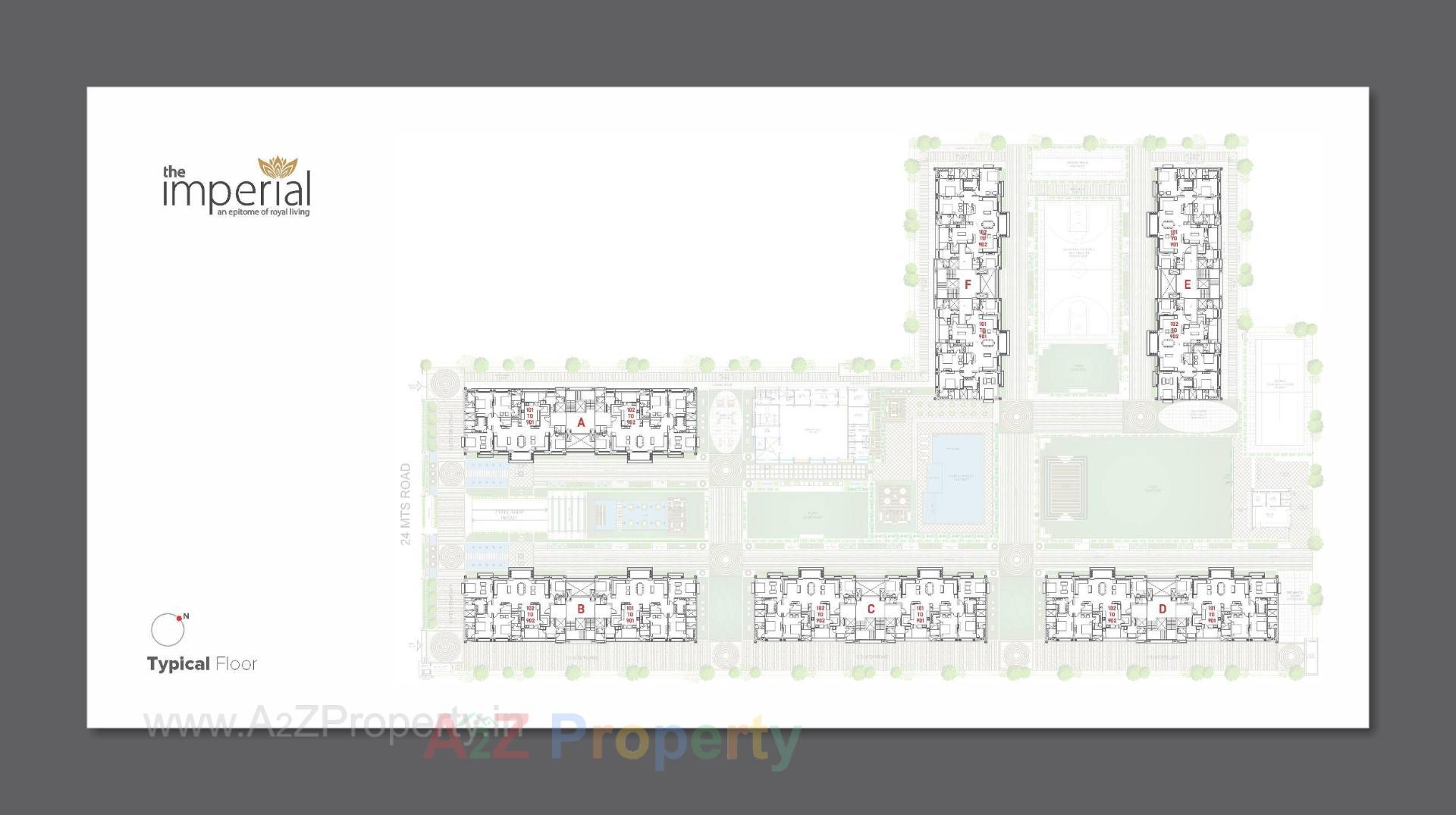 Layout of real estate project The Imperial located at Tarapur, Gandhinagar, Gujarat