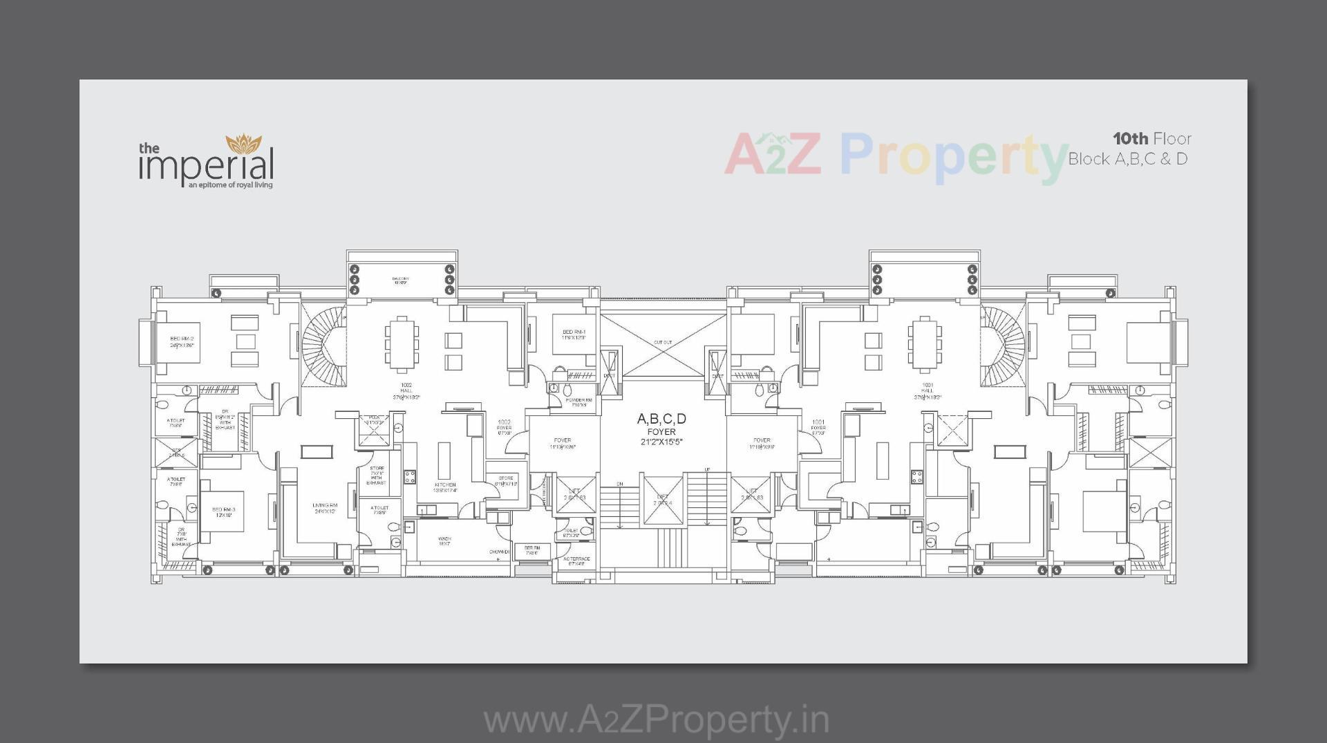 Layout of real estate project The Imperial located at Tarapur, Gandhinagar, Gujarat