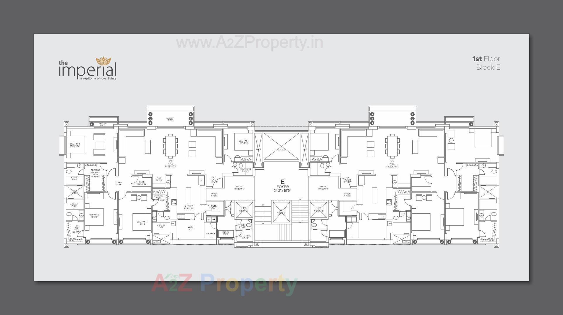 Layout of real estate project The Imperial located at Tarapur, Gandhinagar, Gujarat