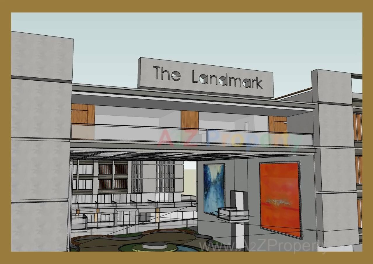 3D Elevation of real estate project The Landmark located at Kudasan, Gandhinagar, Gujarat