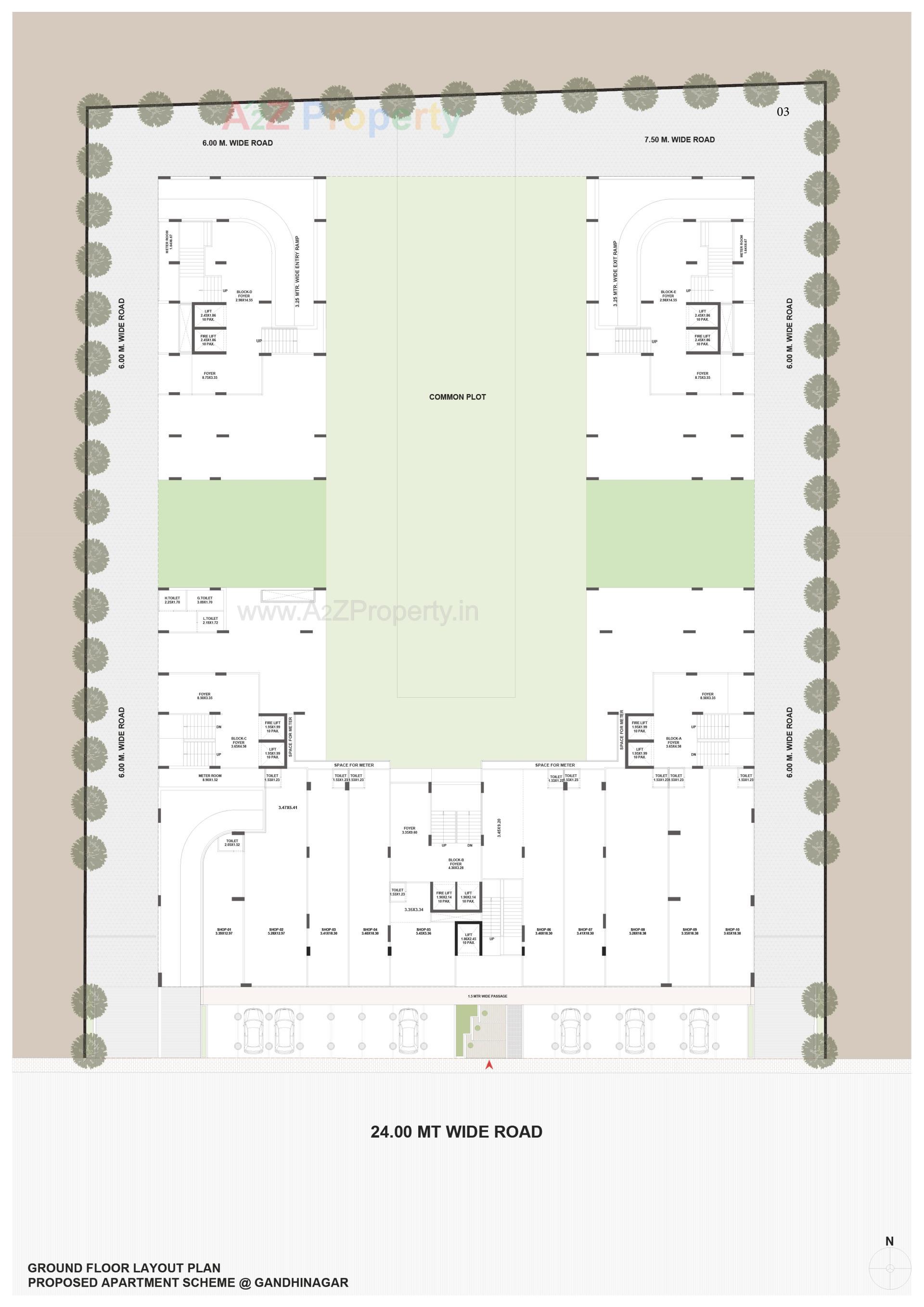 Layout of real estate project The Midas located at Kudasan, Gandhinagar, Gujarat