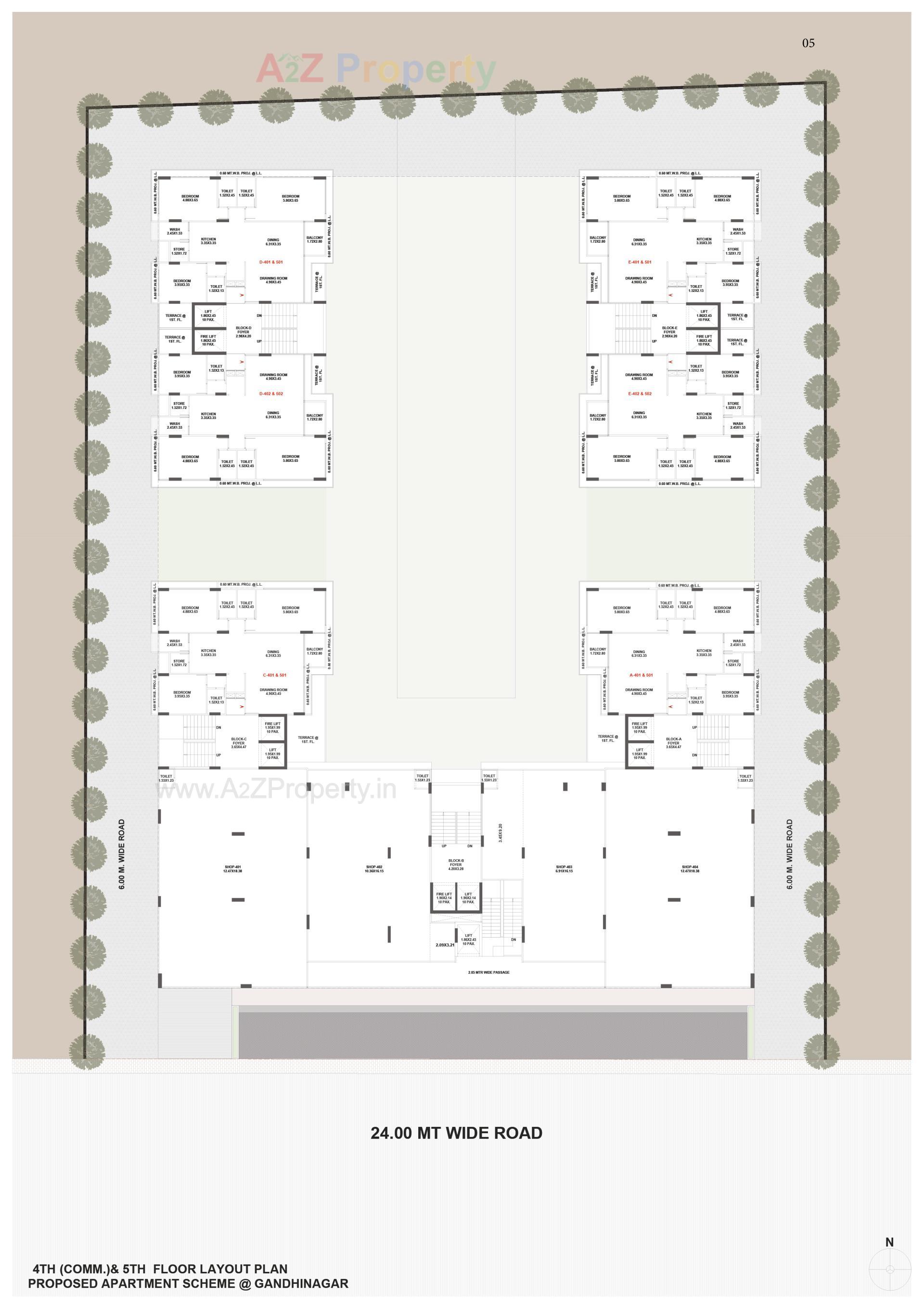 Layout of real estate project The Midas located at Kudasan, Gandhinagar, Gujarat