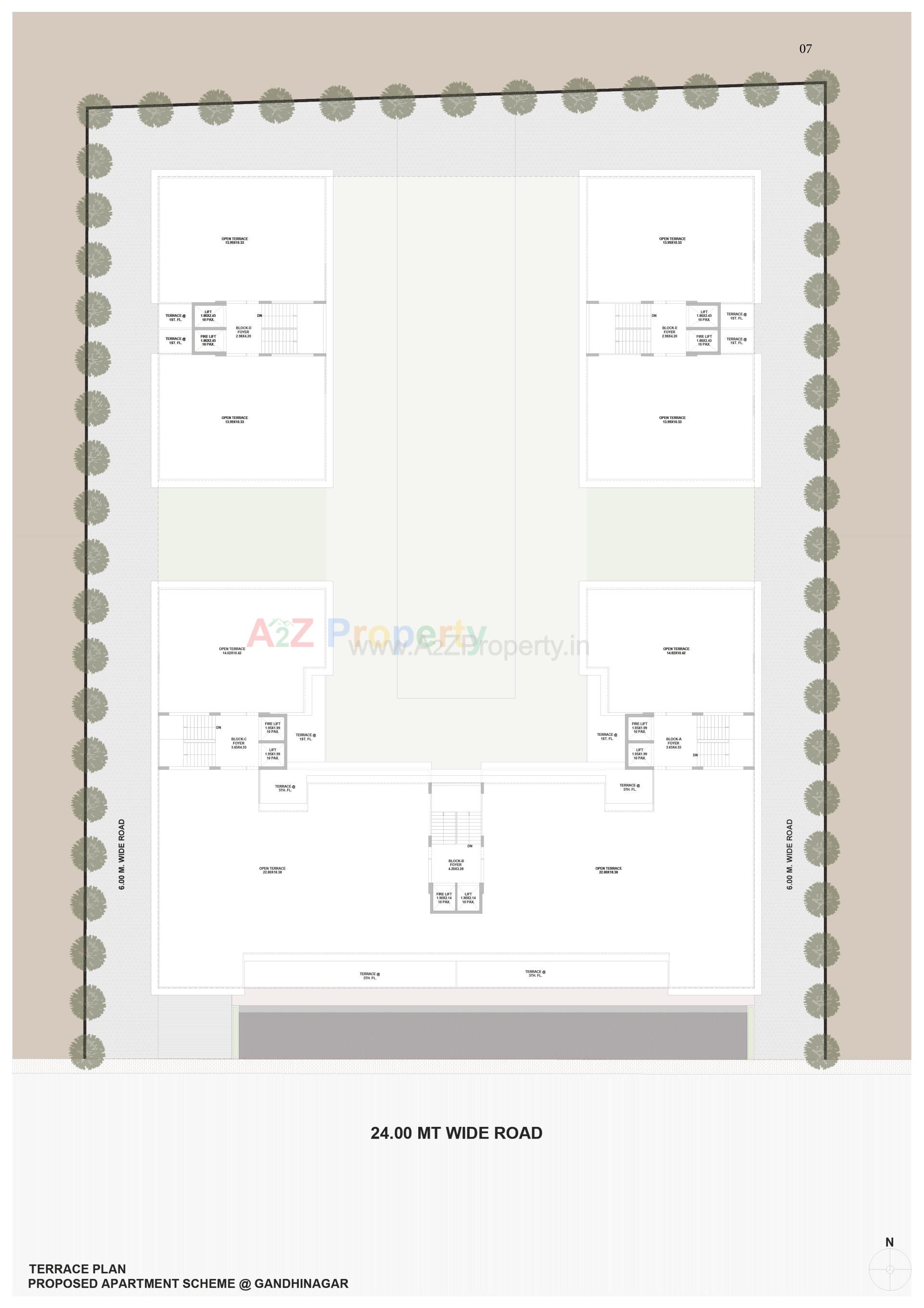 Layout of real estate project The Midas located at Kudasan, Gandhinagar, Gujarat
